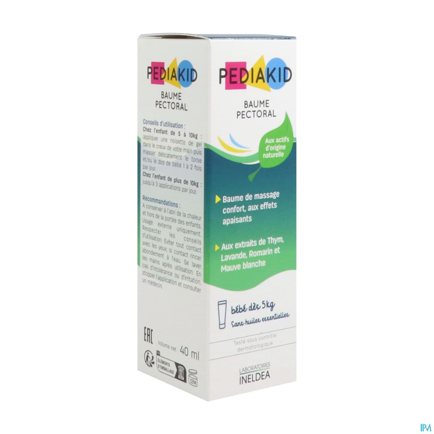 Ineldea Pediakid Baume Pectoral Tube 40ml — Pharmacie du Maillon