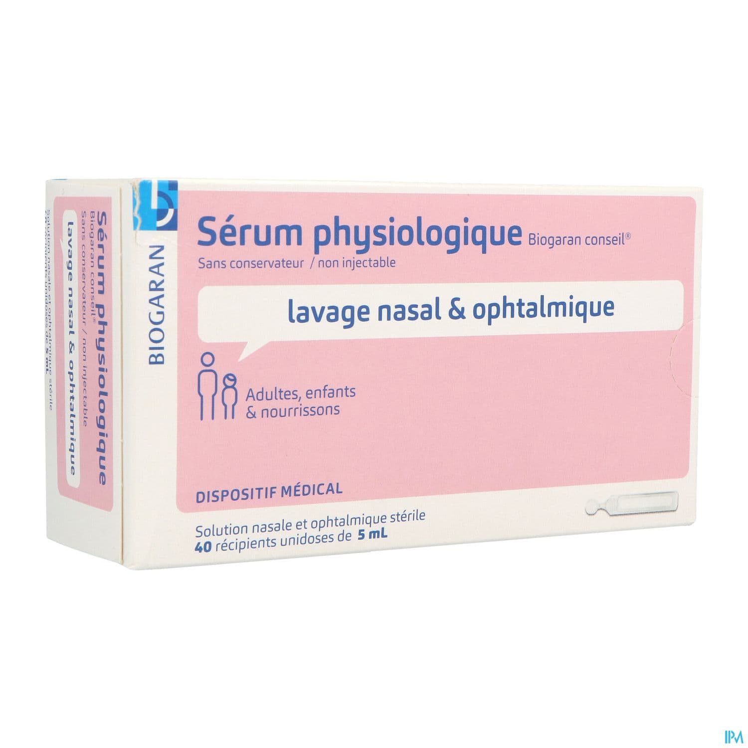 SERUM PHYSIO 0,9% BGR DOSE 5ML40