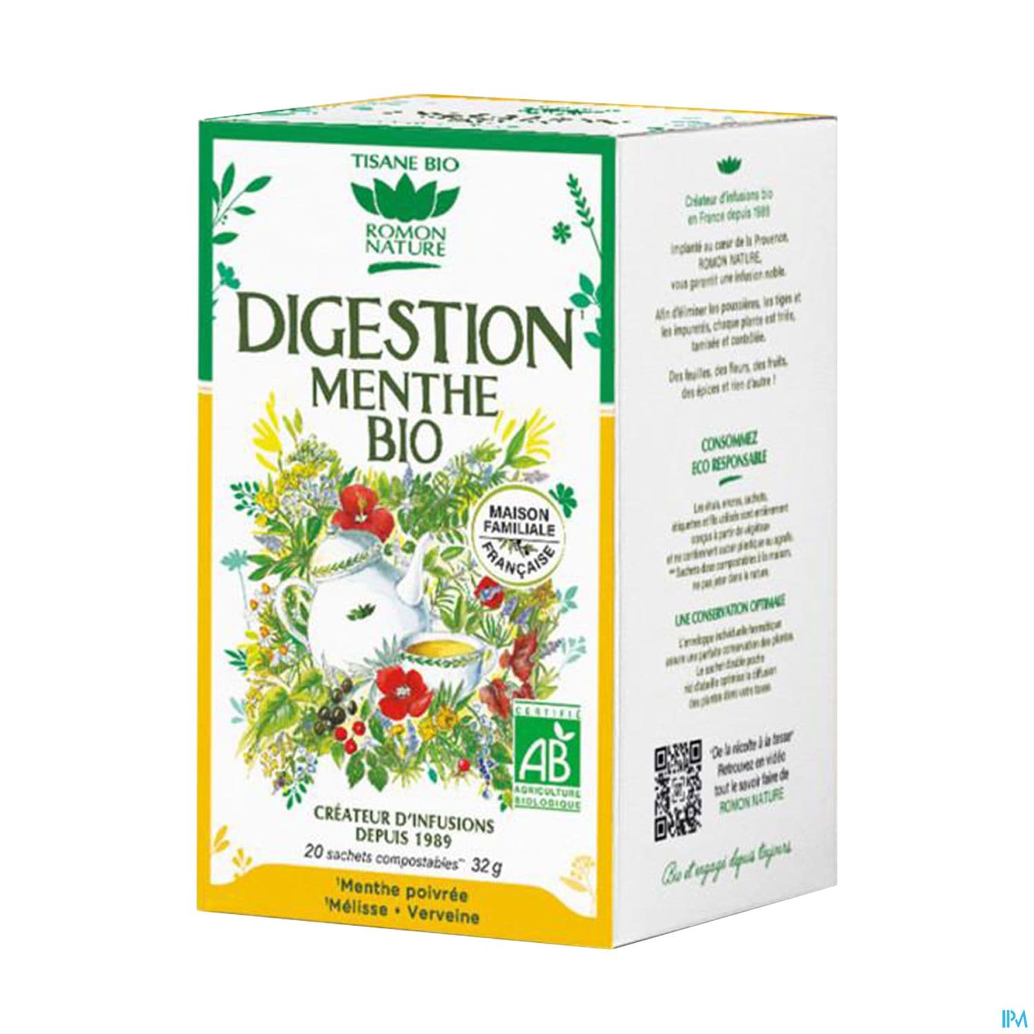 Romon Nature Complexes Digestion Menthe Bio Infusette 1g6 20 — Pharmacie SO OUEST