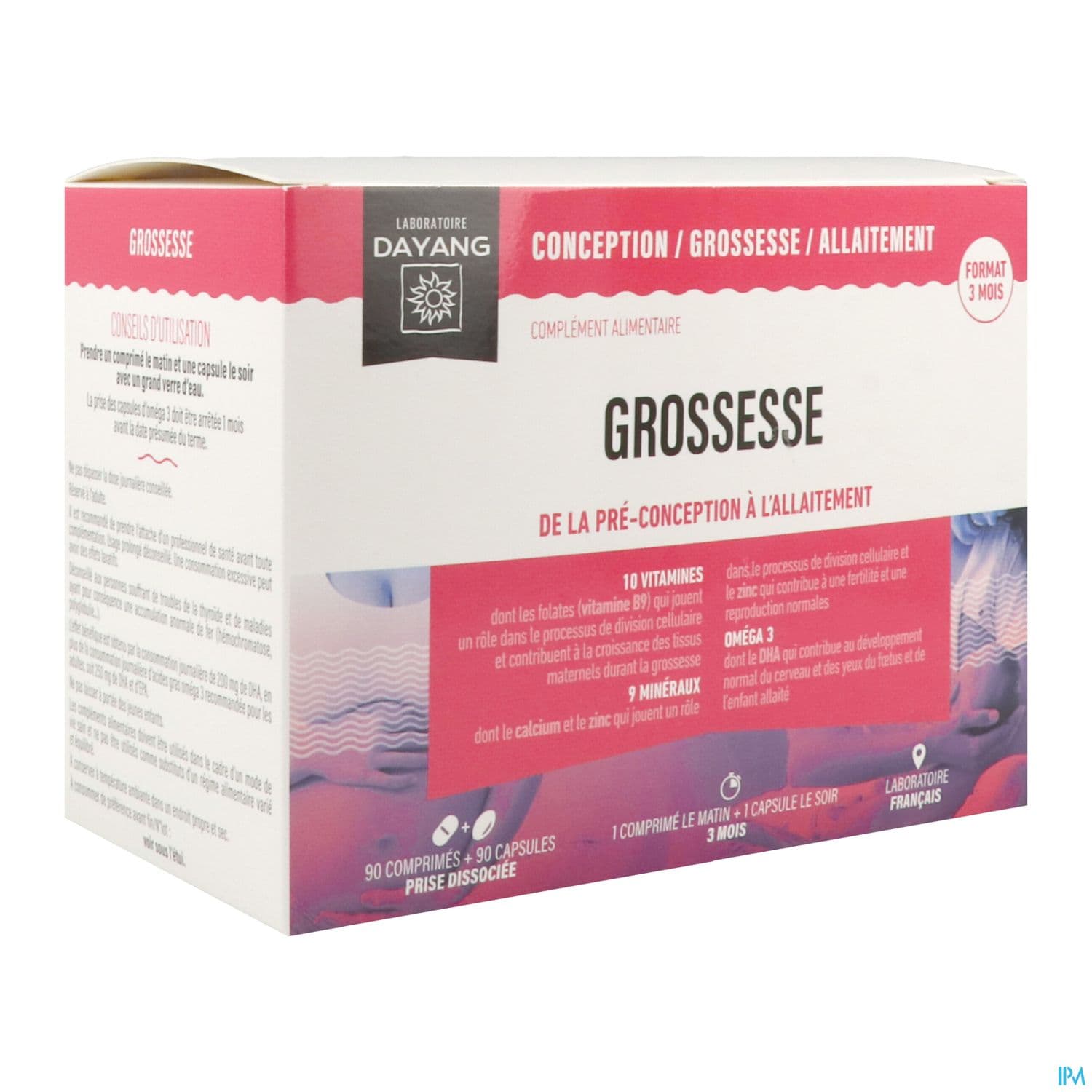 Dayang Grossesse 3mois Comprime 90 + Capsule 90 — Pharmacie de la Rocade - Annecy