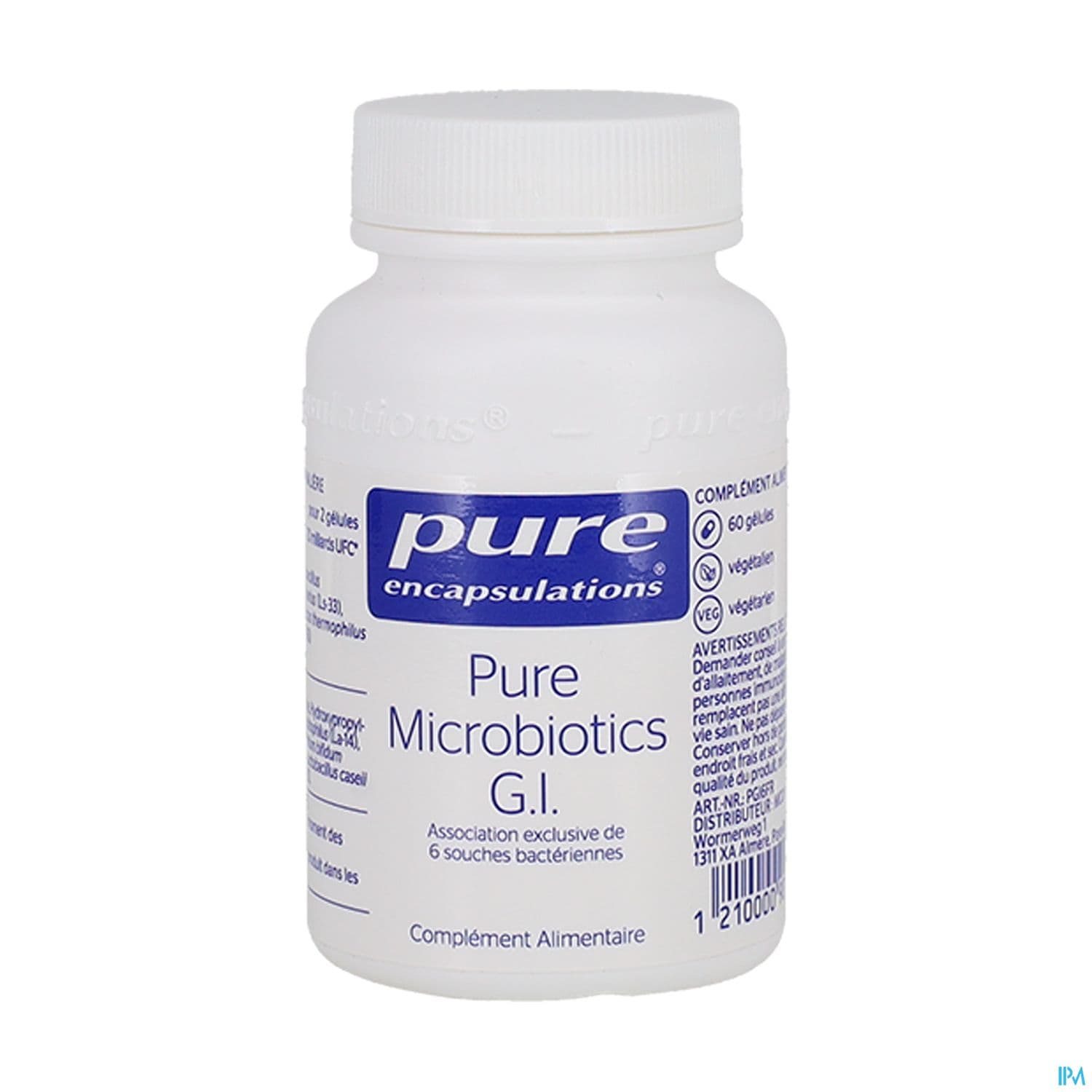 PURE ENCAPSUL PUR MICROBIOT GELU60 — Pharmacie Centrale Boulogne by Nexum