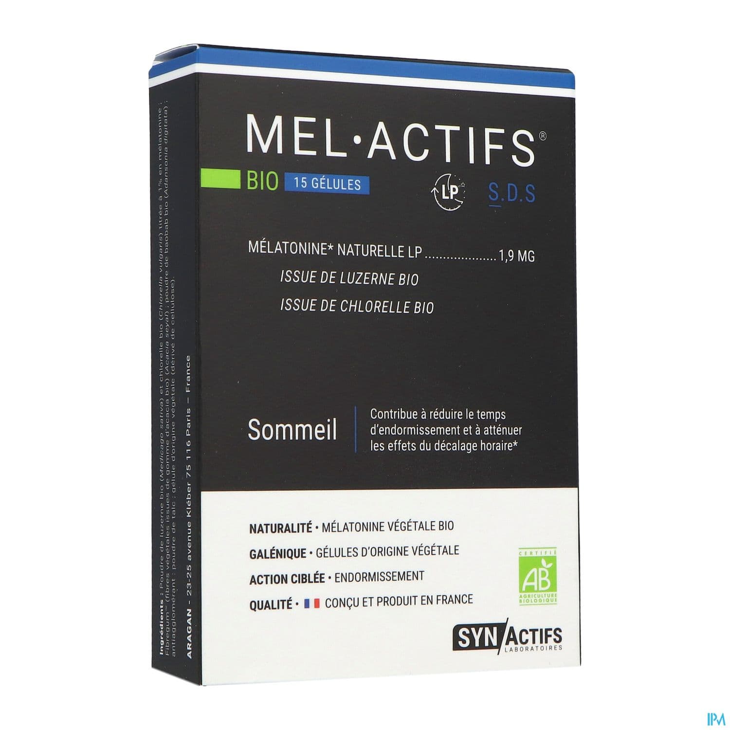 SYNACTIFS MELACTIFS BIO GELUL 15 — Grande Pharmacie Libourne