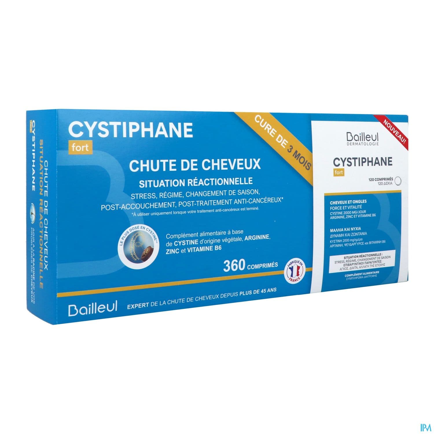Cystiphane Fort Cheveux Et Ongles Comprime 120 X3 — Pharmacie du Maillon