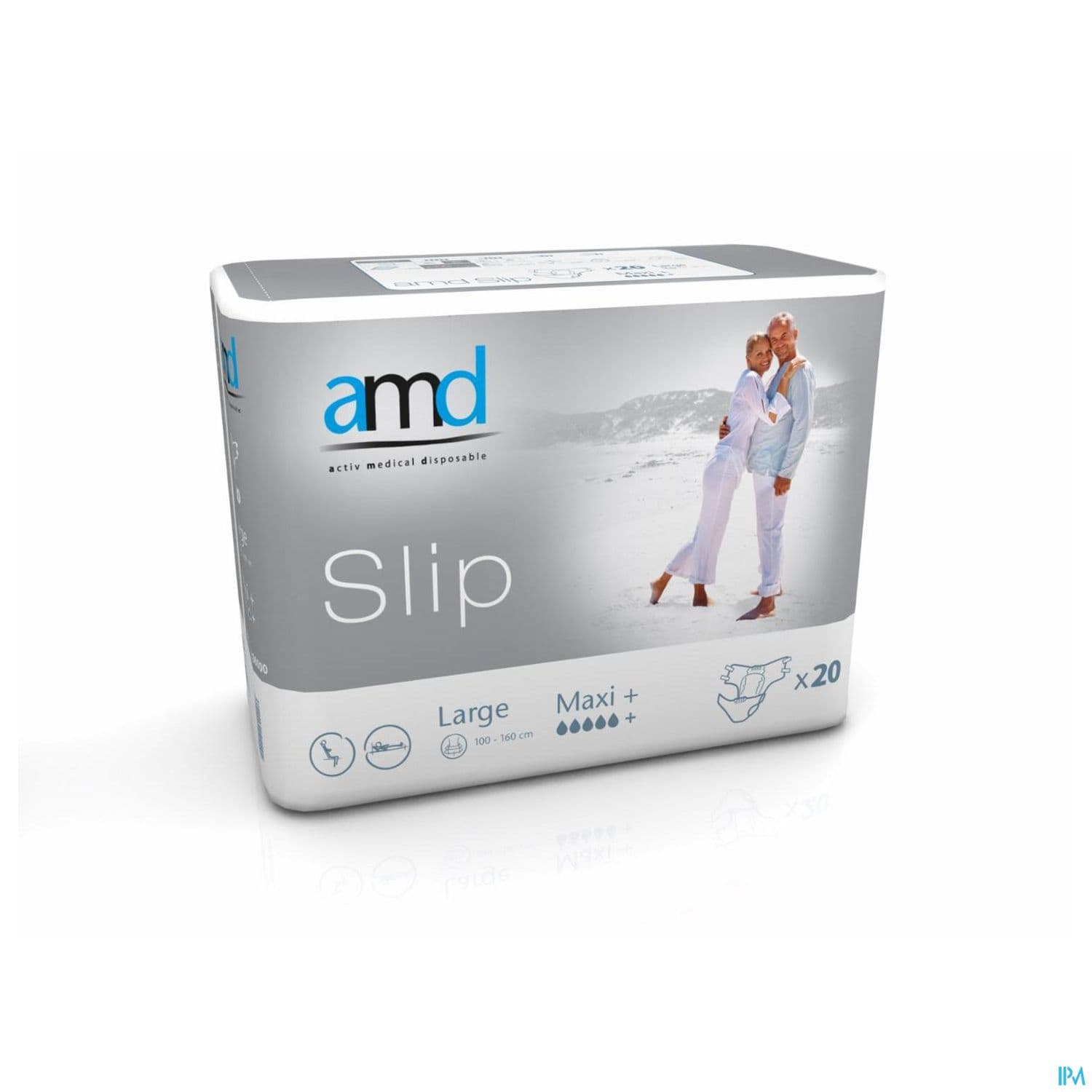 CH-SLIP AMD CPLET GRIS MAXI+ L 20 — Pharmacie QLF - BREST