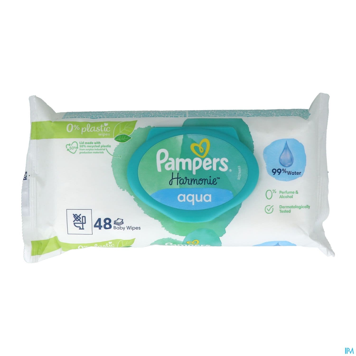 Pampers Harmonie Aqua Lingette 0% Plastique Sachet 48 — Pharmacie du Maillon