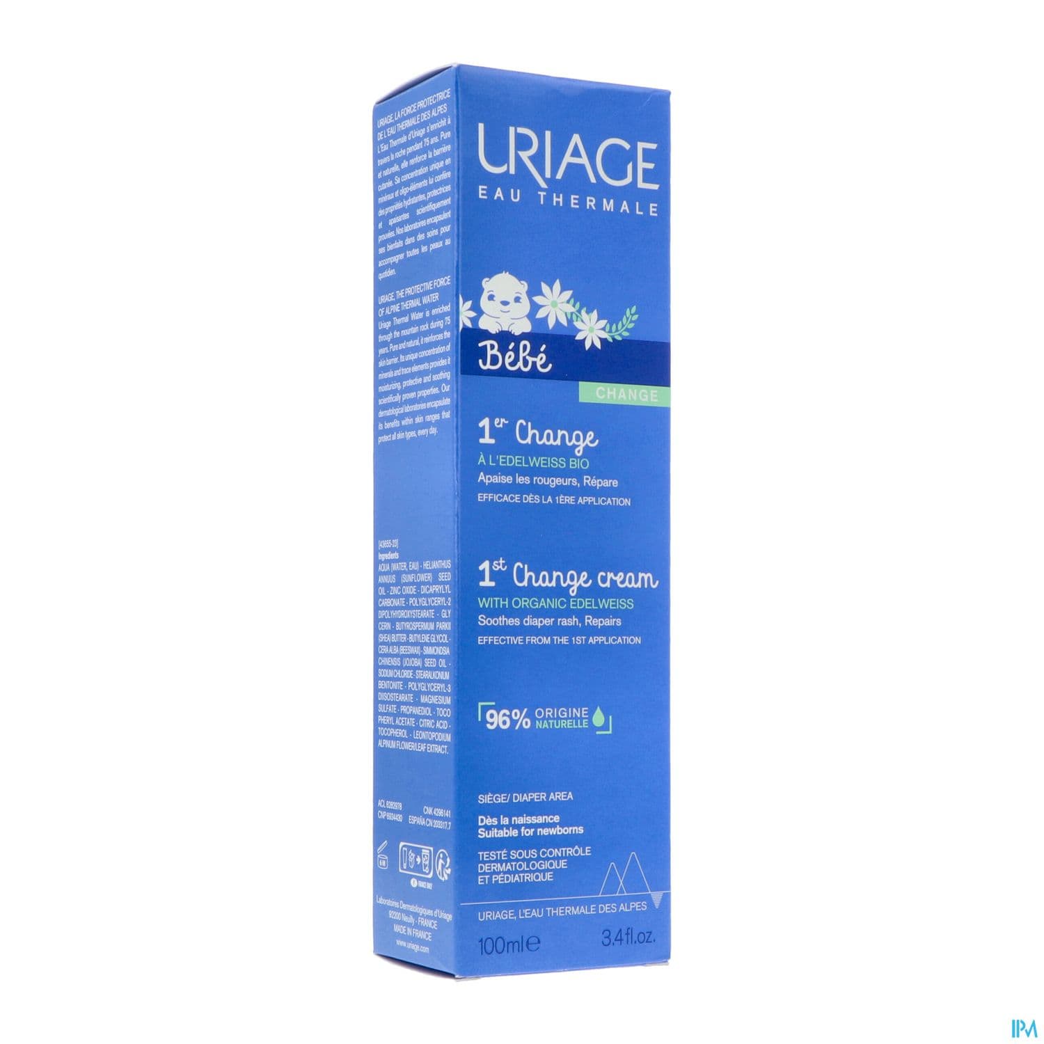 URIAGE BEBE 1ER CHANG 100ML — Pharmacie centrale de la Villette 93 Pharmacie de garde 24h/24