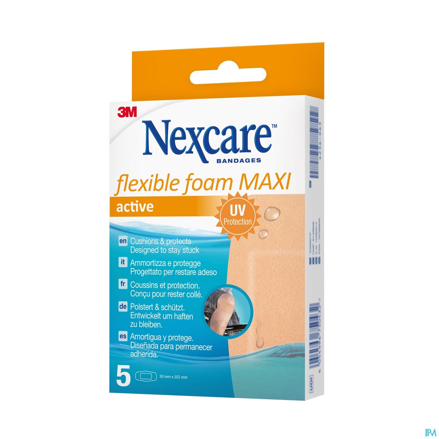 3m Nexcare Active 360 Maxi+ Pansement Support Mousse Lavable 5 Coudes Et Genoux 50mm X 101mm — Grande Pharmacie du Centre - Ambarès