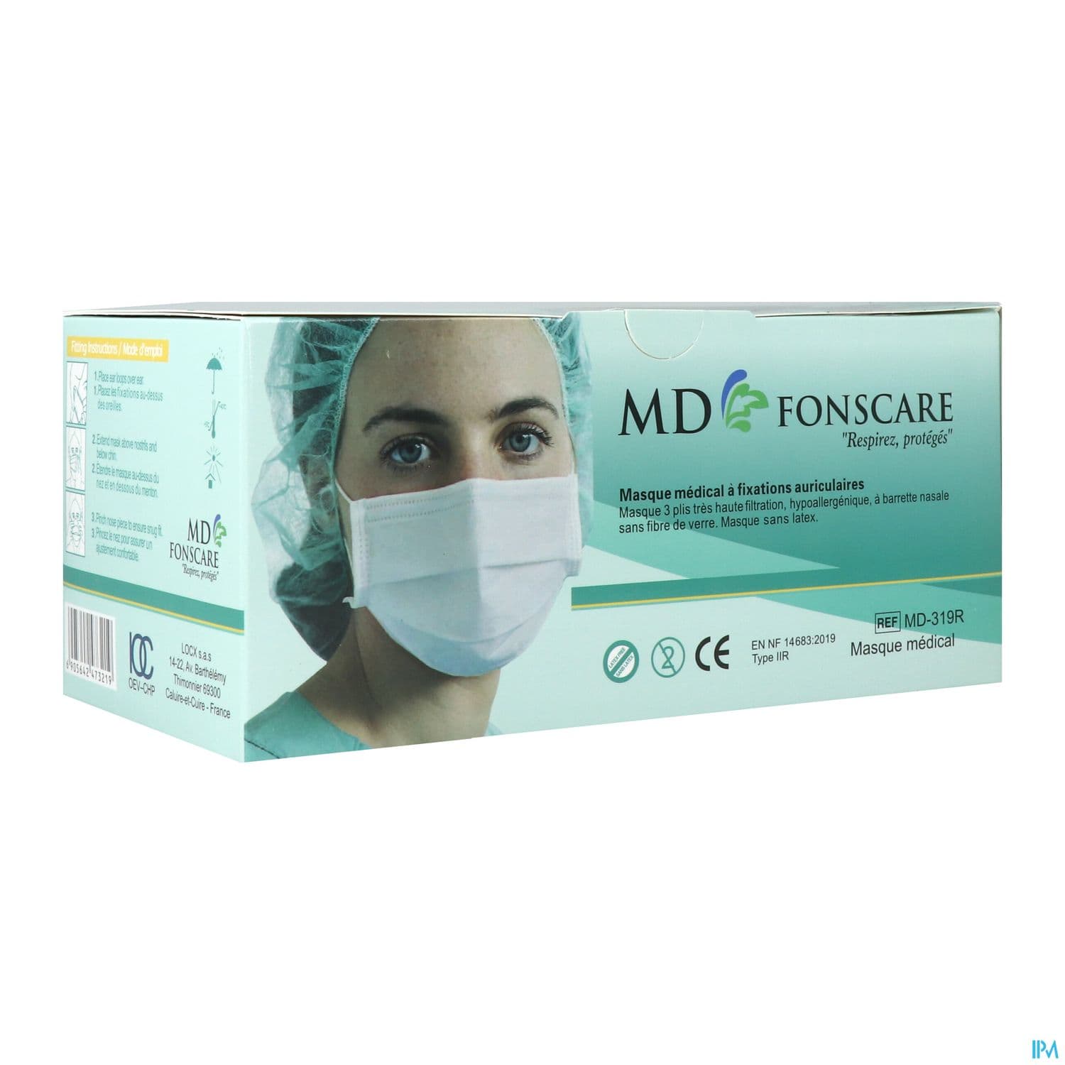 Md Fonscare Masque Chirurgical X50