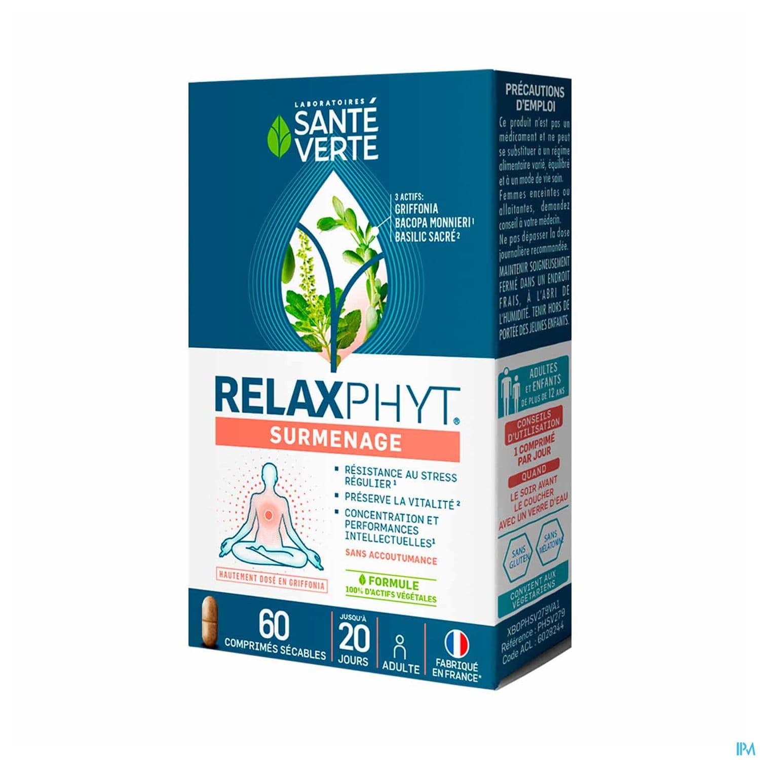 RELAXPHYT SURMENAGE CPR 60 — Pharmacie Val de l'Aurence Limoge