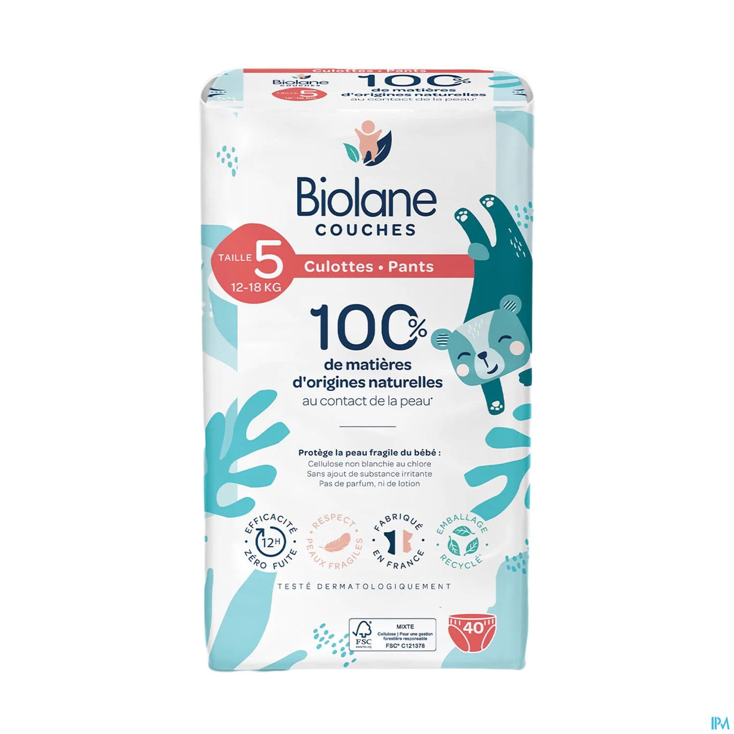 BIOLANE COUCHE CULOTTE ECO T5 X40