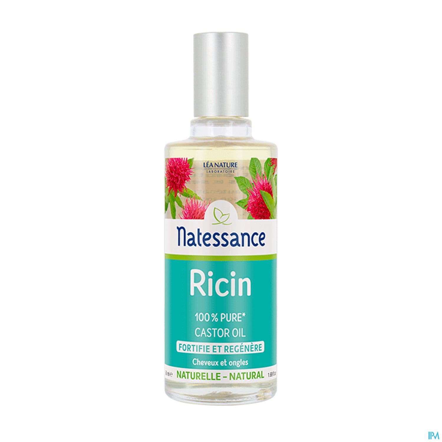 Natessance huile fortifiante ricin cheveux et ongles, 50 ml — Pharmacie Européenne 24/24 de la place de clichy
