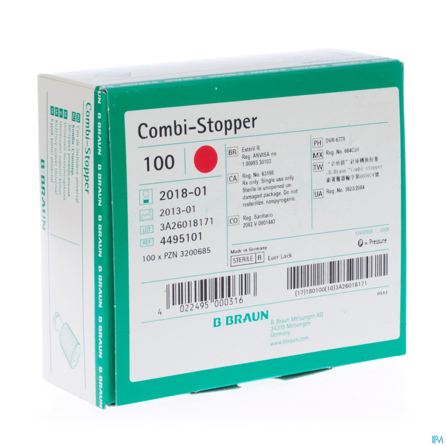 BBRAUN OBT STOPPER ROUGE 1