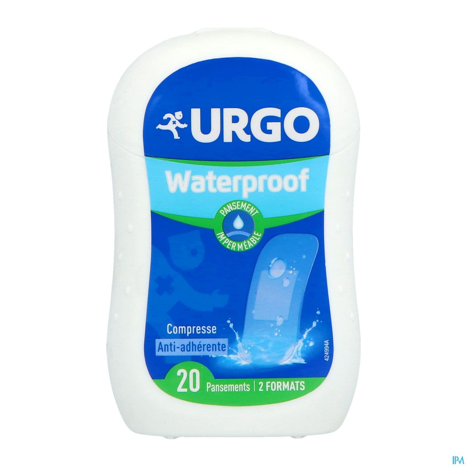 URGO WATERPROOF PANS TRSP BTE 20