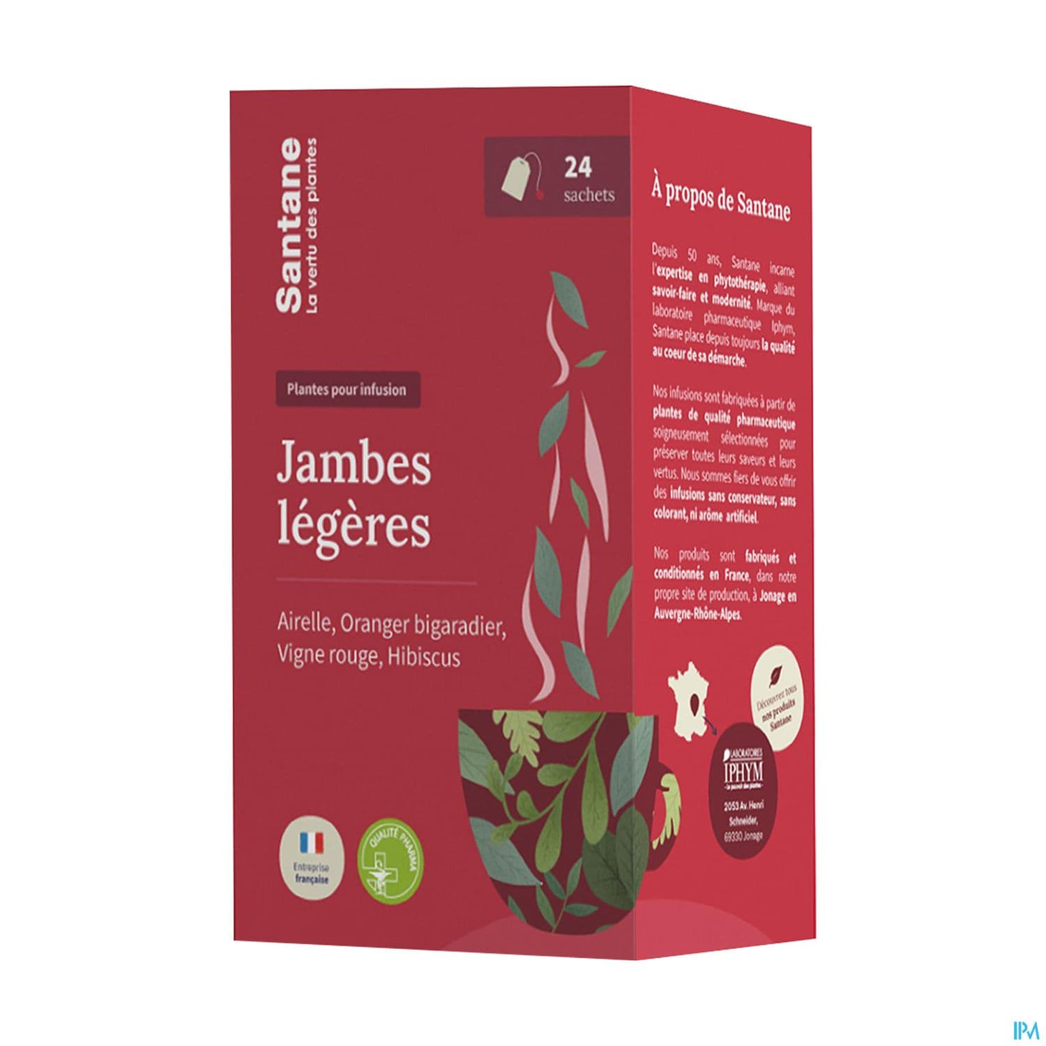 Santane Jambes Legeres Infusette 24 — Pharmacie porte de la villette