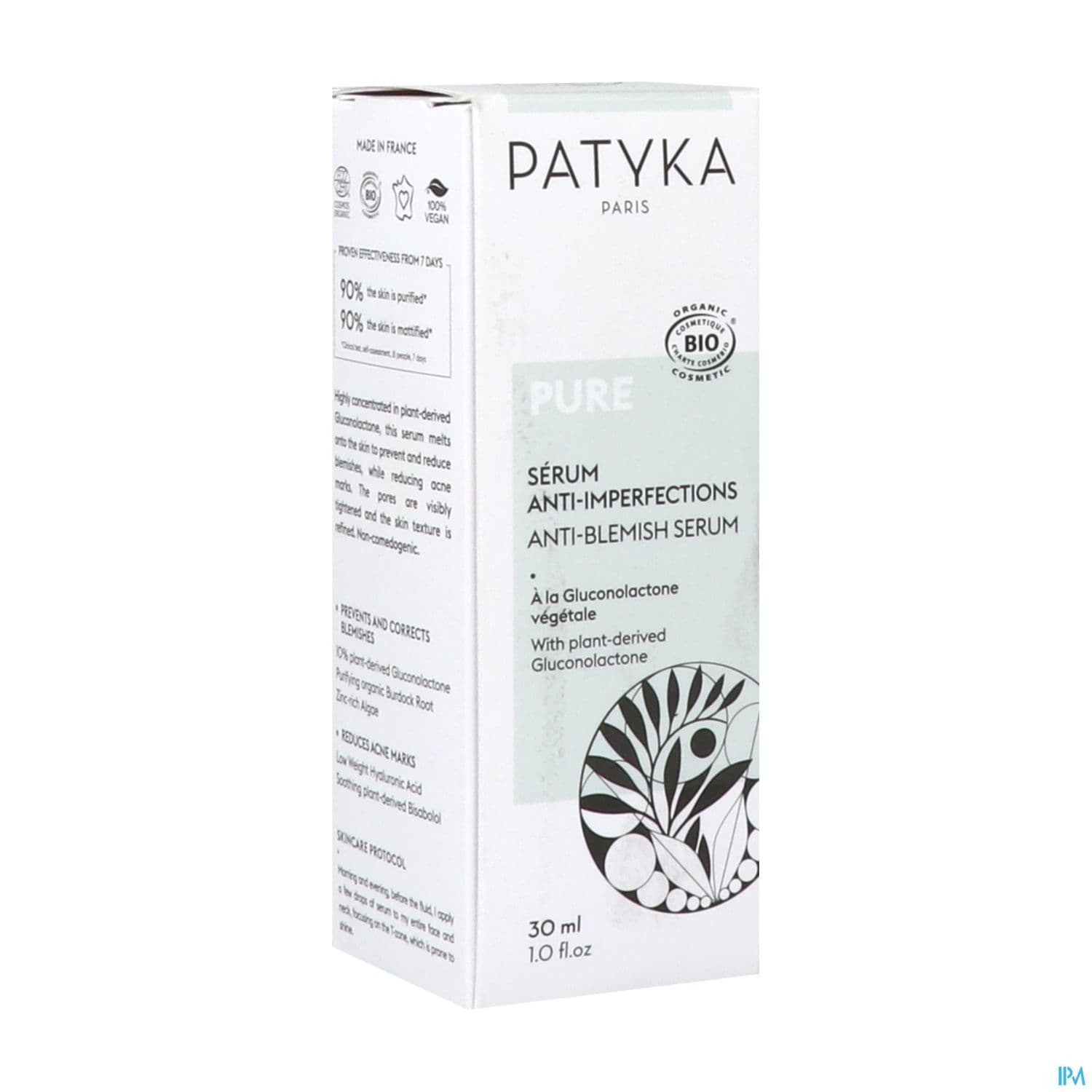 Patyka Pure Serum Antiimperfections Bio 30ml — Pharmacie Maarek