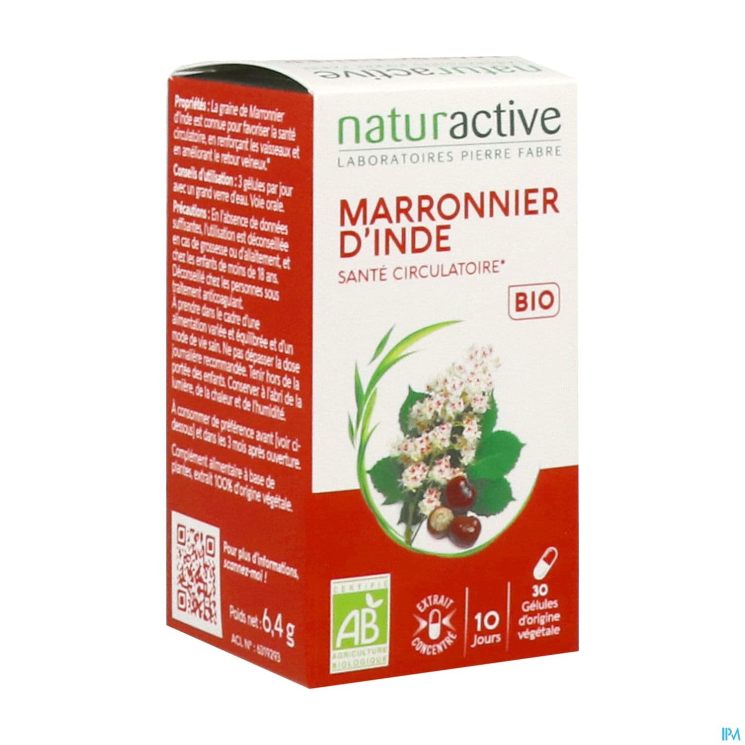 Naturactive Marronnier D'inde Bio Gelule 30