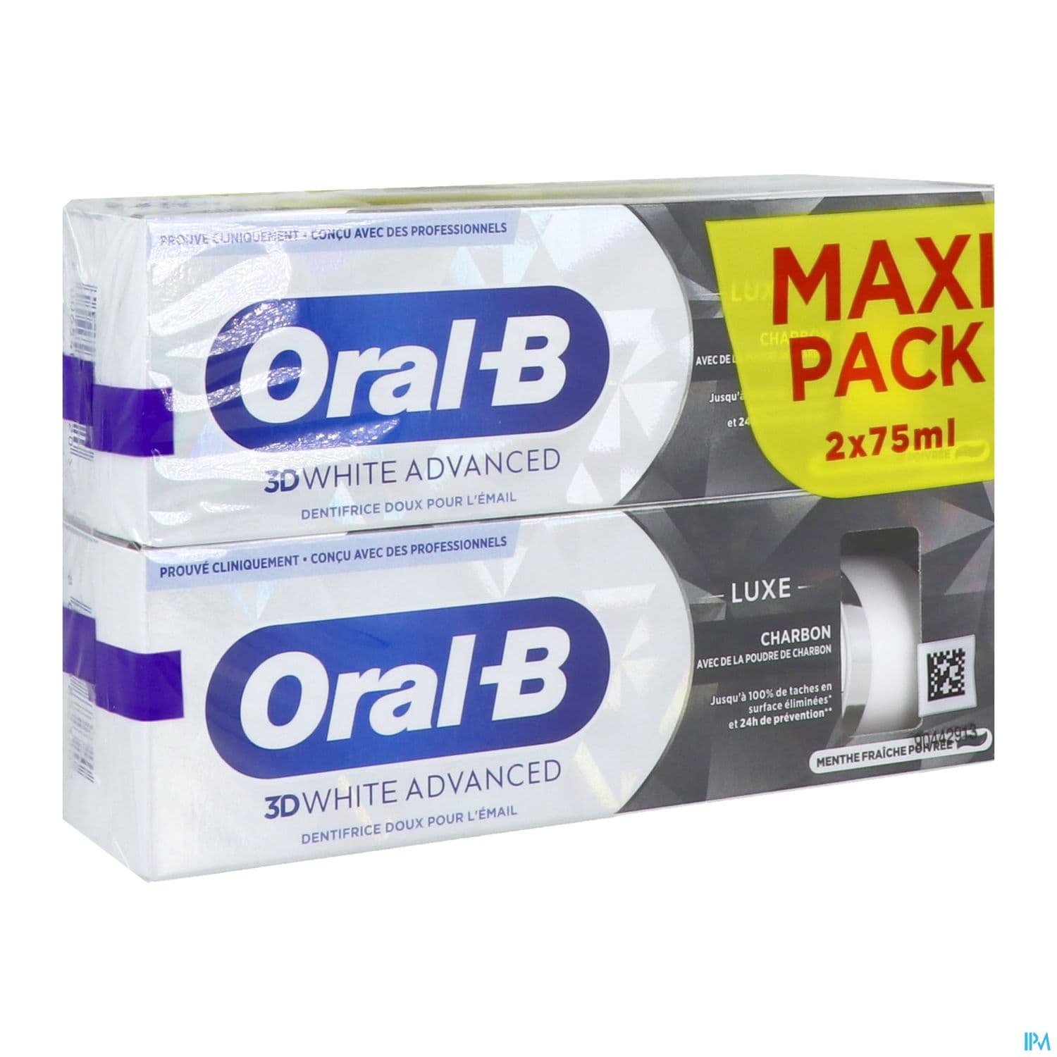 ORAL-B DENT 3D WHIT ADV CHARB2X75 — Pharmacie Lafayette Rueil