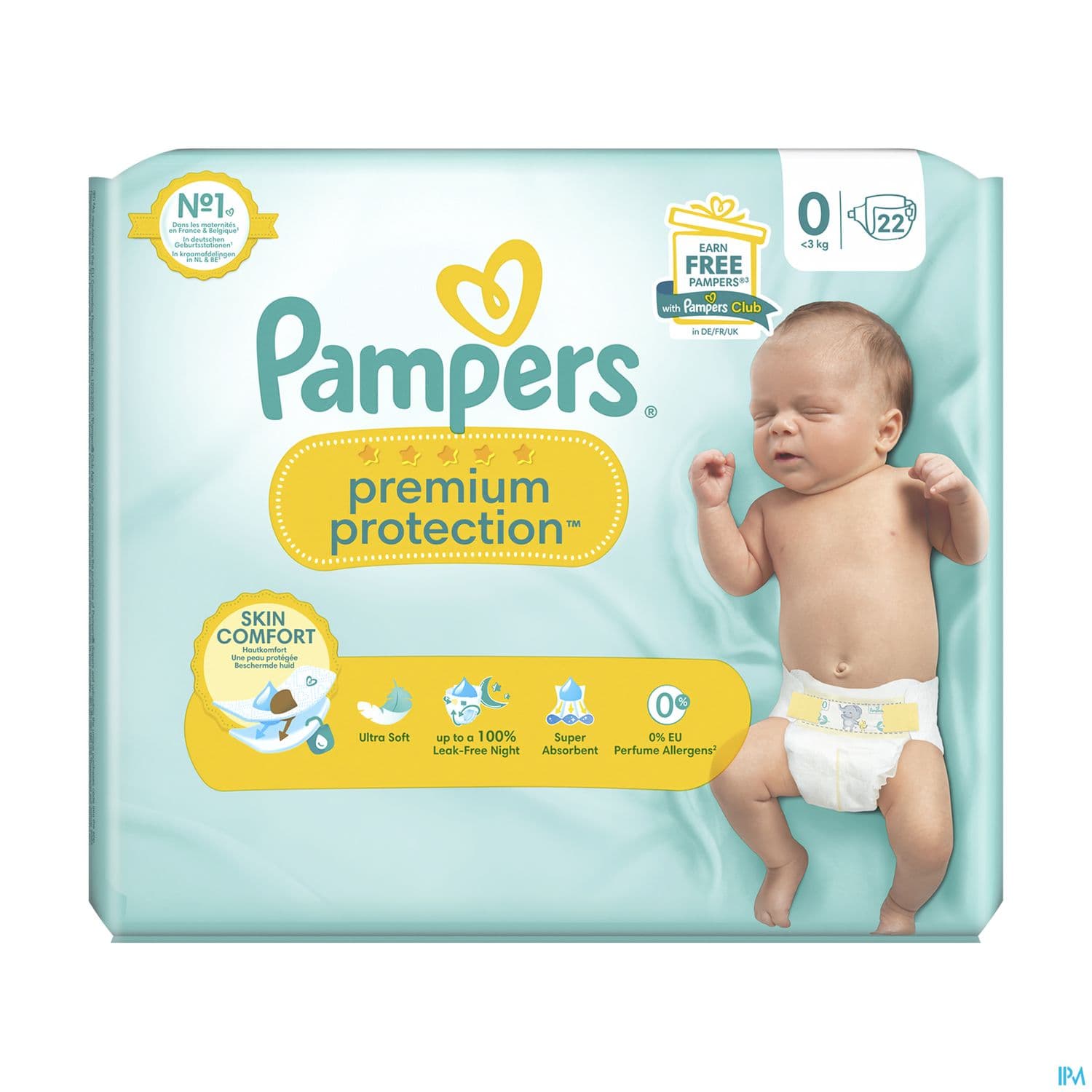 Pampers Premium Protection T0 Change Complet <3kg 22 — Pharmacie porte de la villette