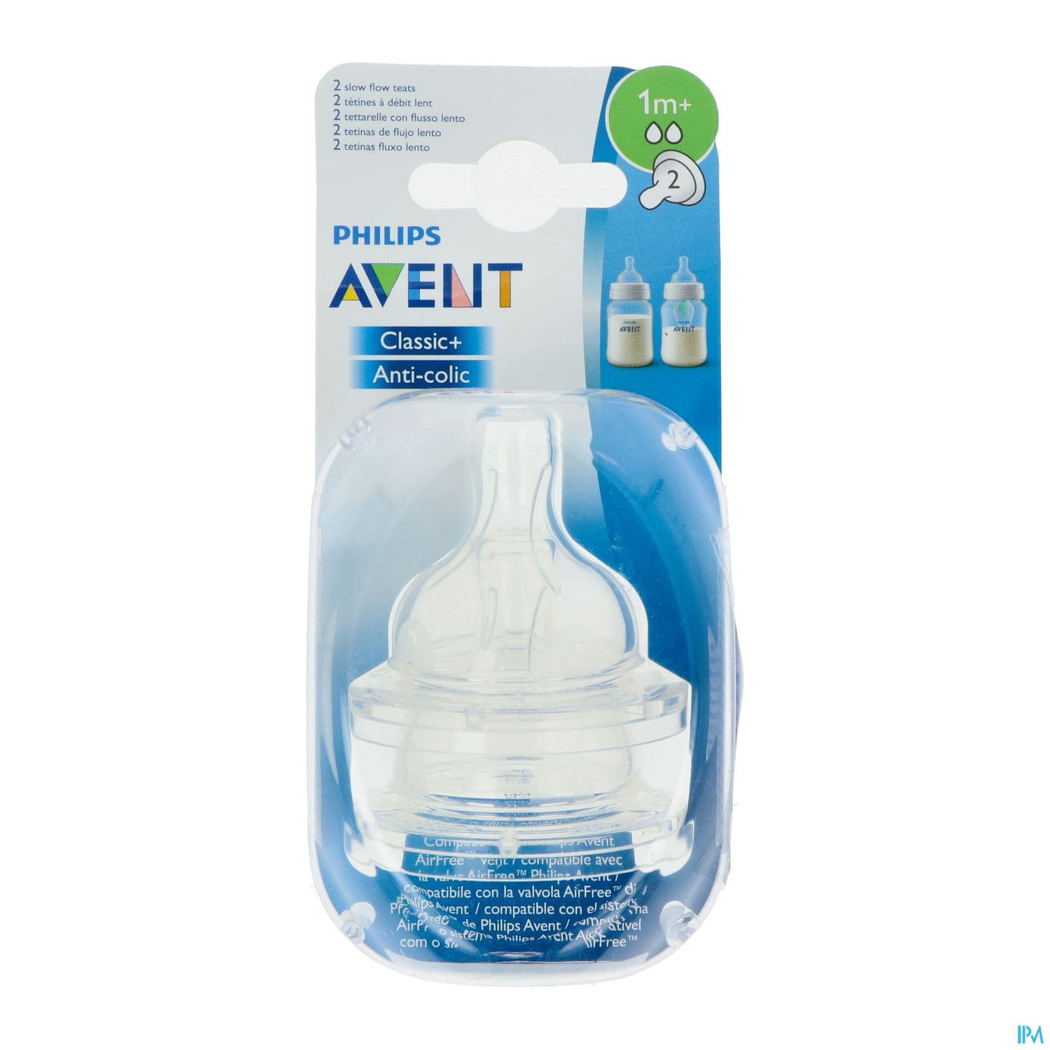 TETINE AVENT SILIC DEBIT LENT/2 2