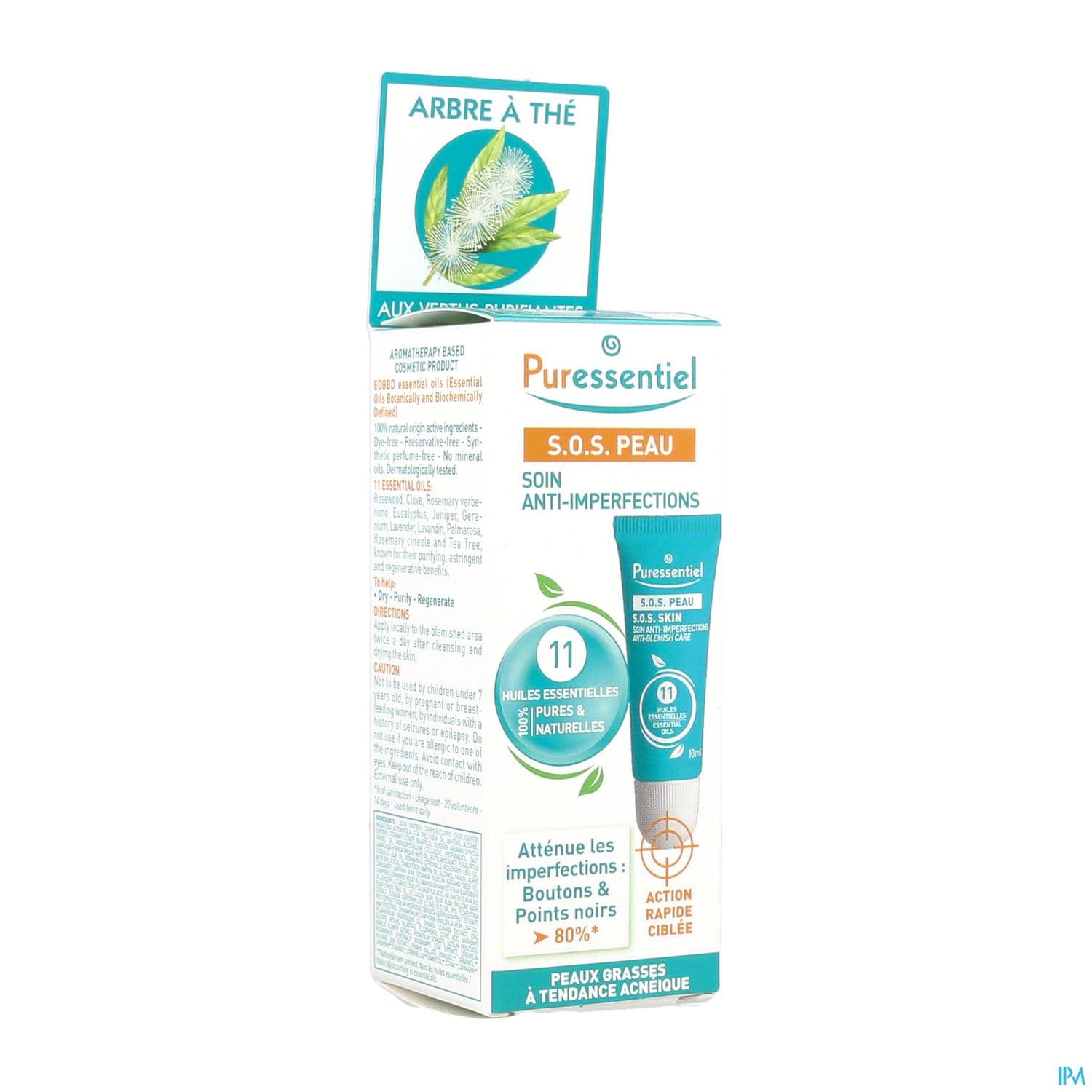 PURESSENTIEL SOS PEAU A/IMPER 10ML