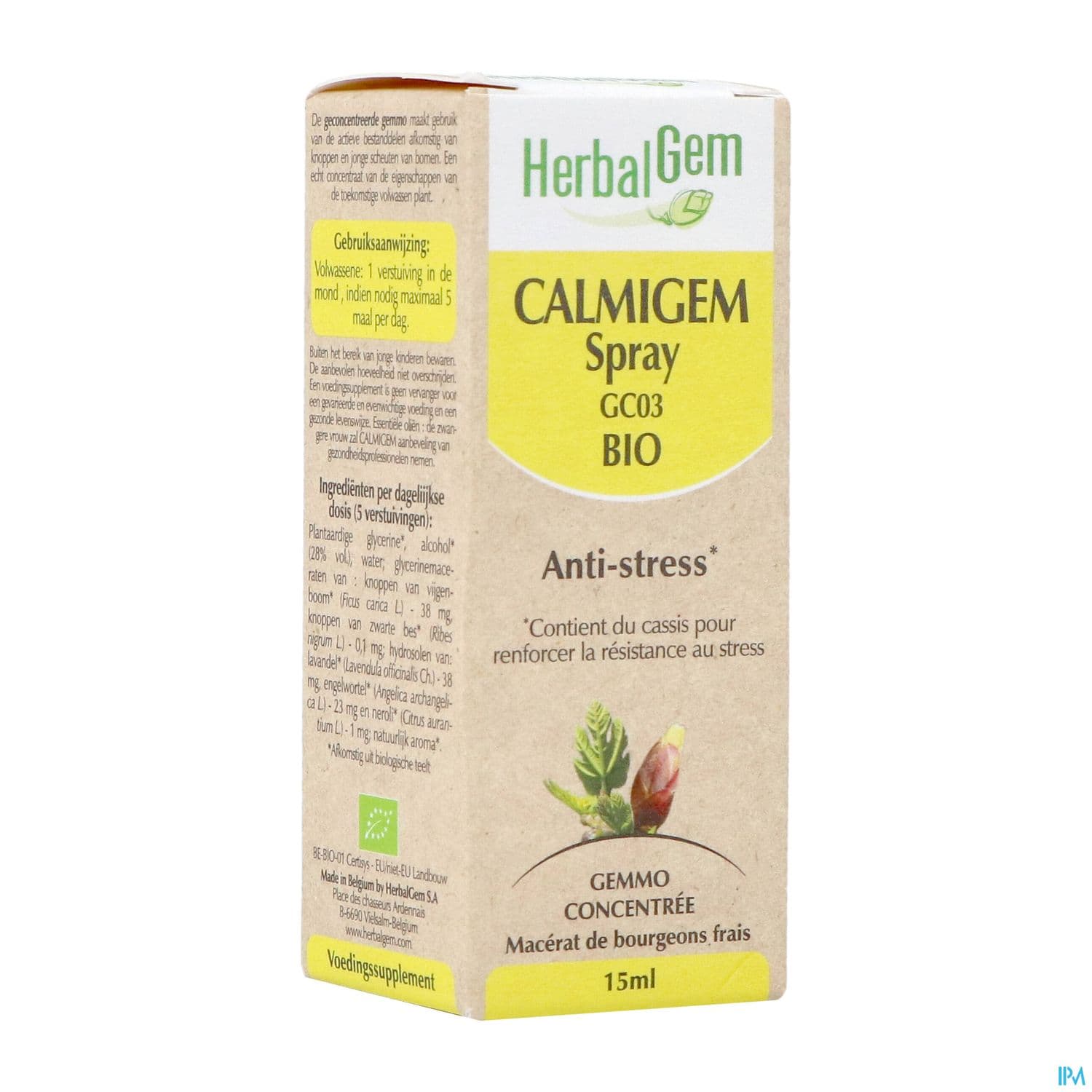 Herbalgem Calmigem Gc03 Antistress Bio Spray 15ml — Pharmacie de la Rocade - Annecy