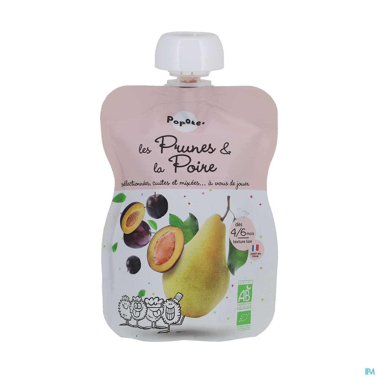 POPOTE COMPOTE PRUNE/POIRE 120G