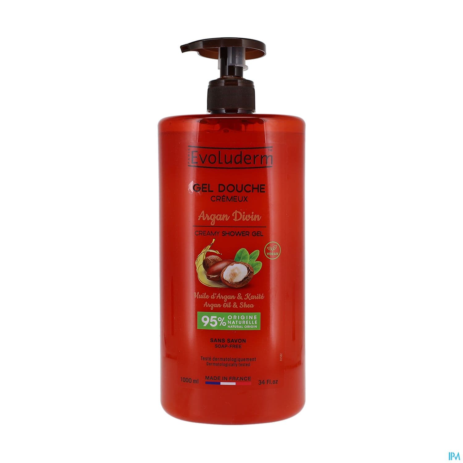 Evoluderm Gel Douche Argan Divin 1l — Pharmacie Pharmavance Sacre Coeur