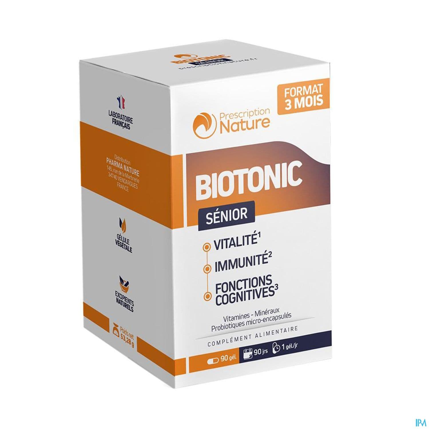 Prescription Nature Biotonic Senior Gelule 90