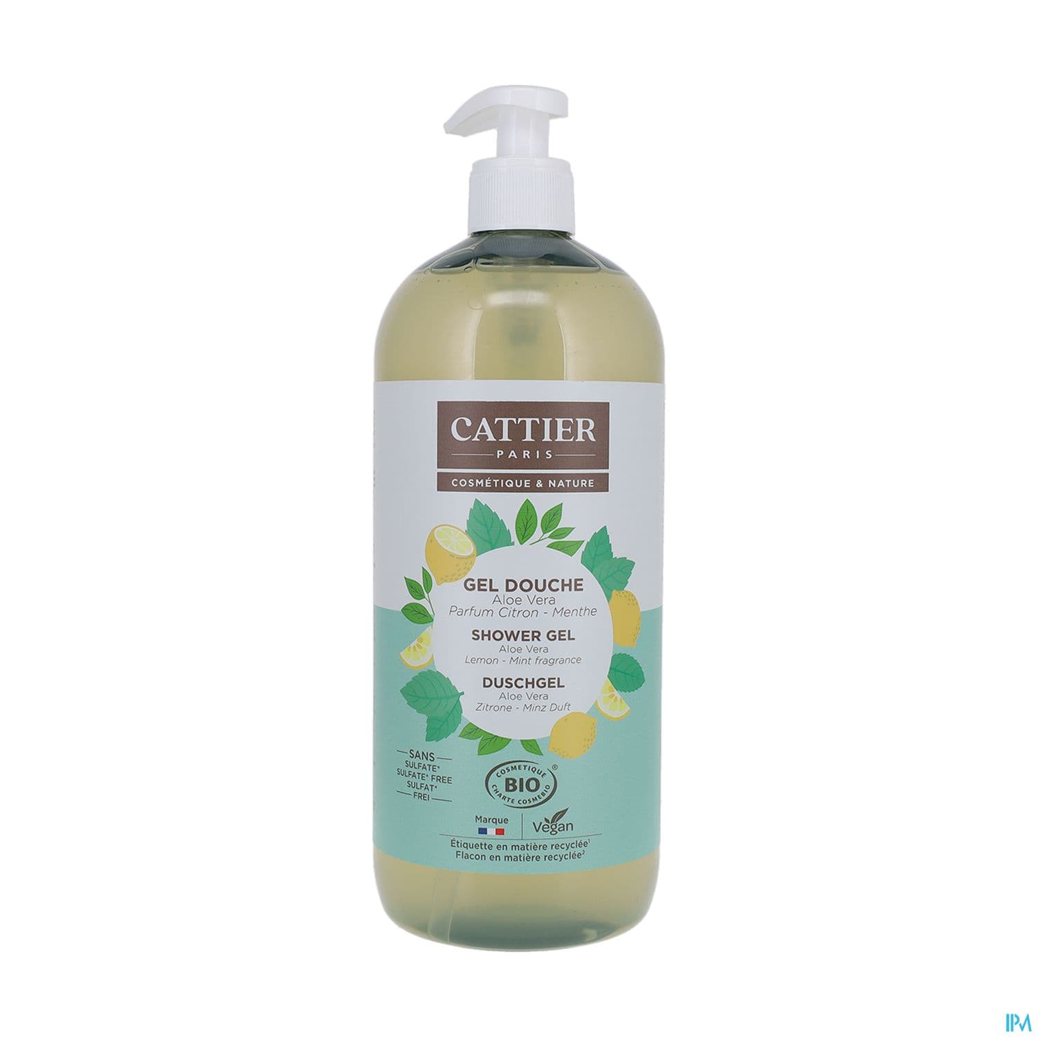CATTIER GEL DCH S/SULF CITR MENT1L — Pharmacie Manin