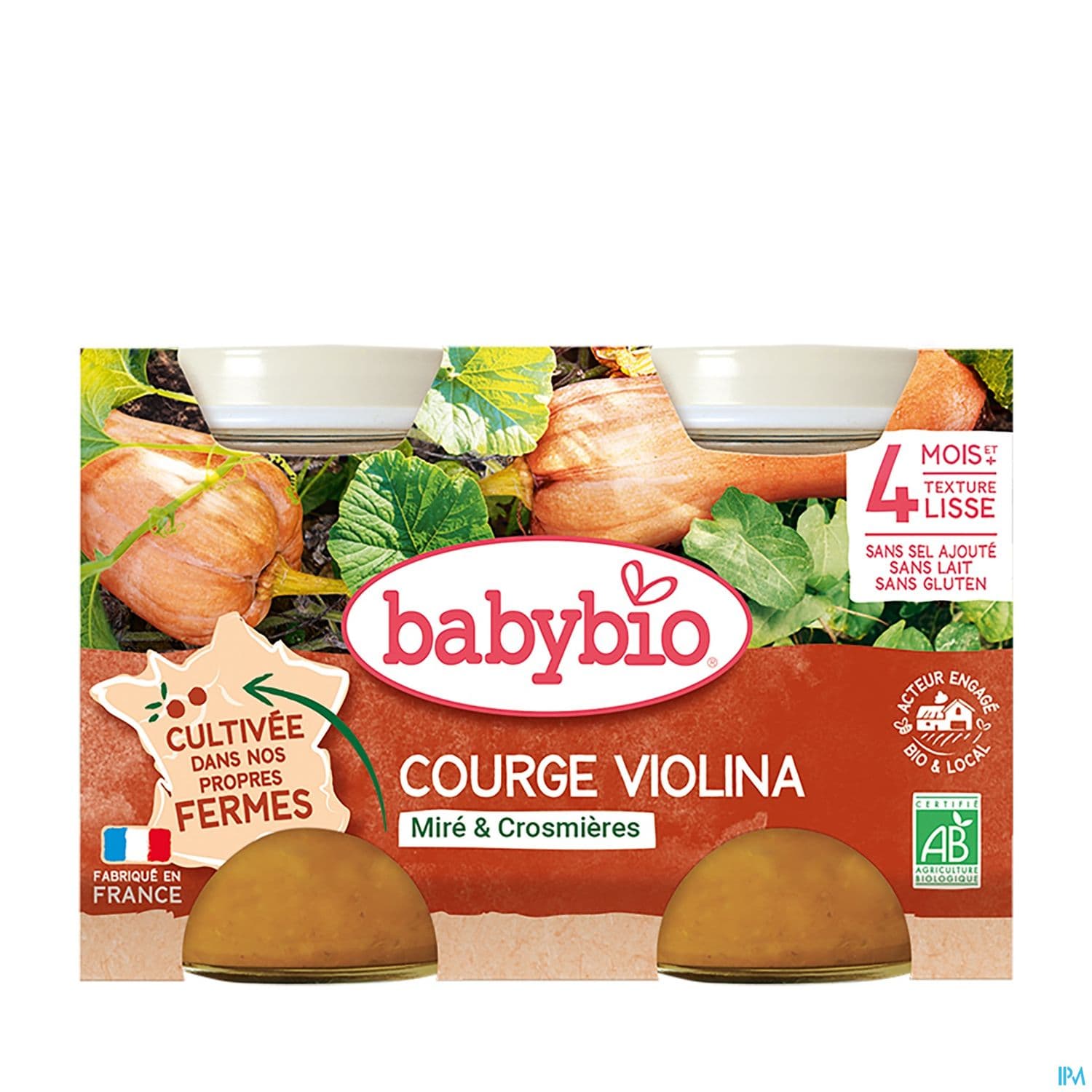 Babybio Courge Violina De Notre Ferme 4m 130g X2 — Pharmacie Principale des Grésillons