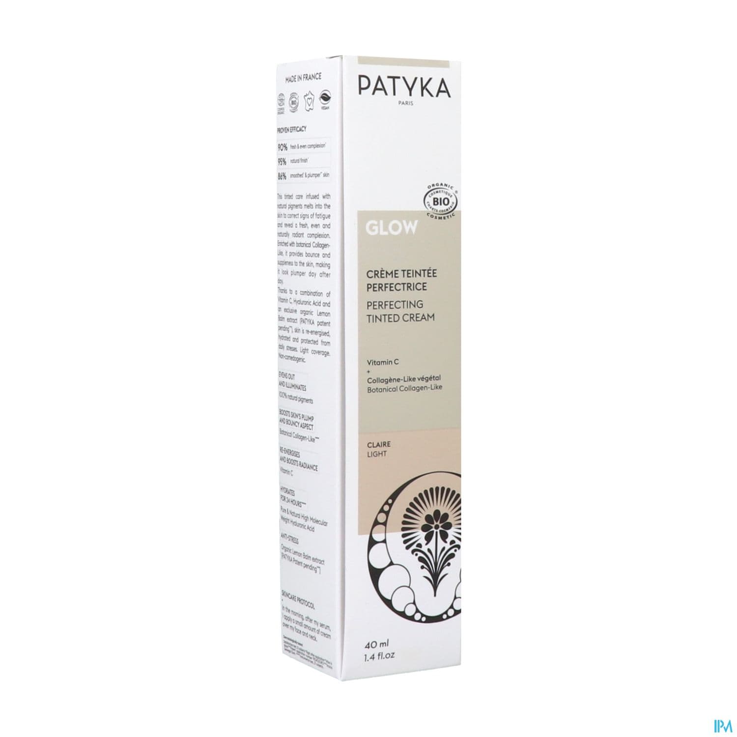 Patyka Glow Creme Teintee Perfectrice Claure Bio 40ml — Pharmacie Anthéa - Totum Antibes
