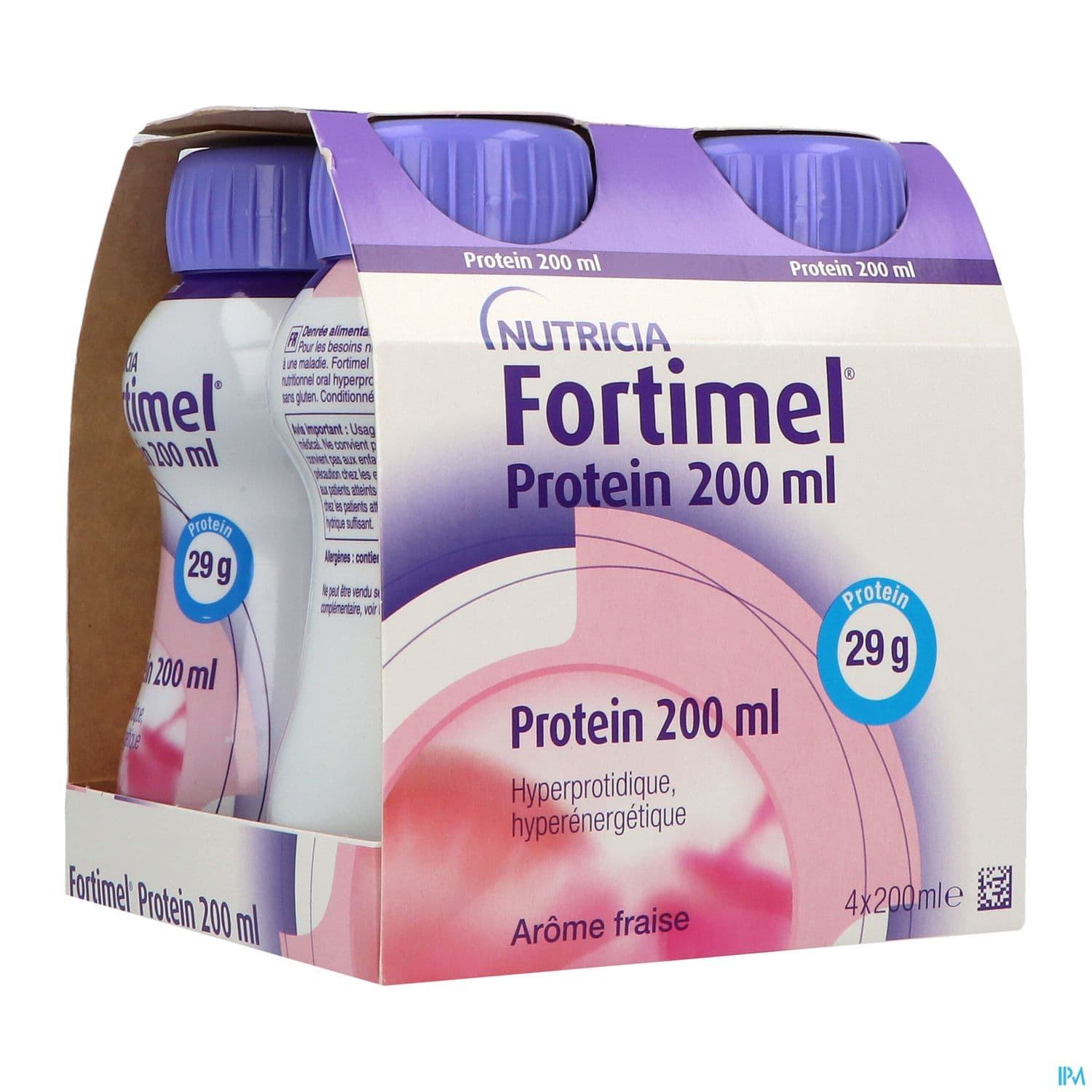 FORTIMEL PROTEIN 2.4 KCAL   DADFMS. saveur fraise.   200 ml x 4 — Pharmacie des Clos