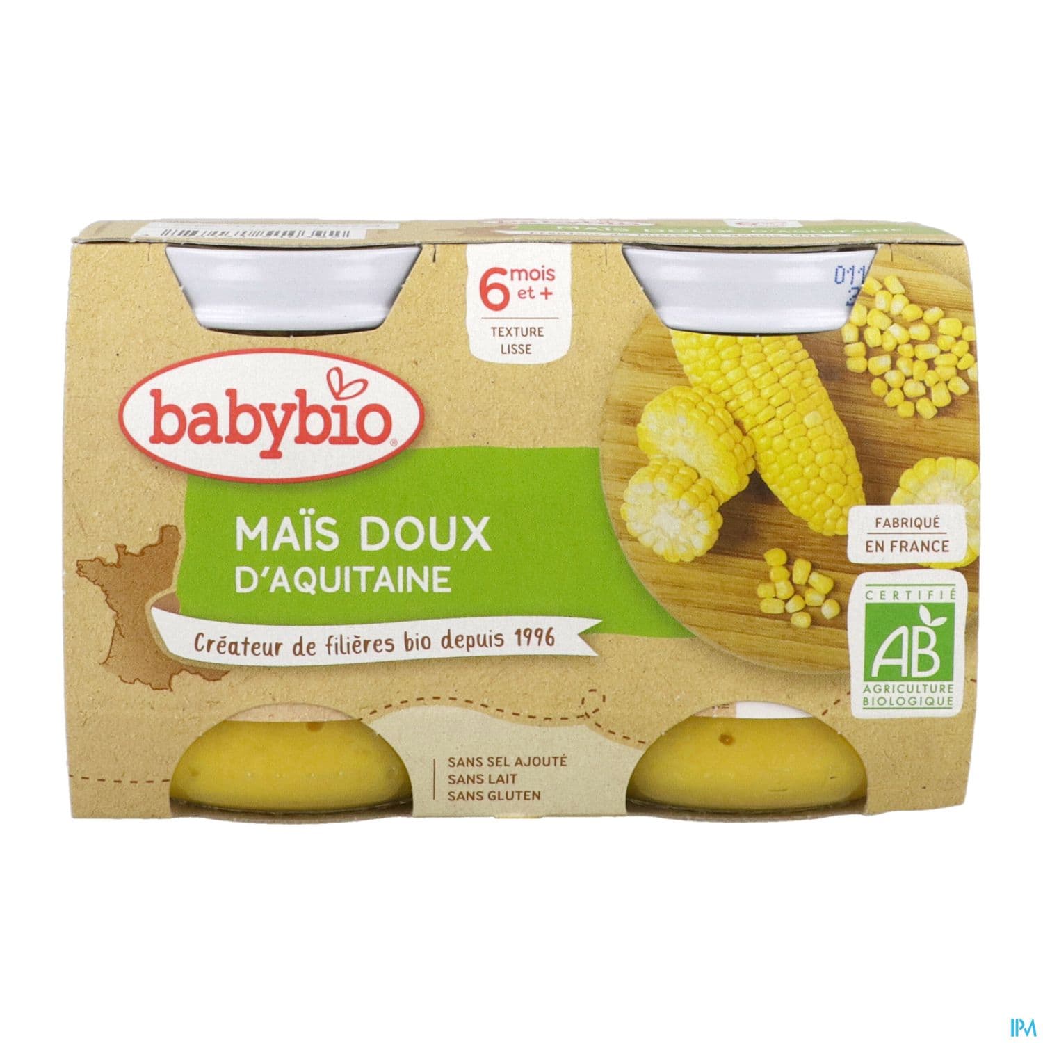 Babybio Mais Doux D'aquitaine 6m 130g X2 — Pharmacie Lafayette de Roubaix