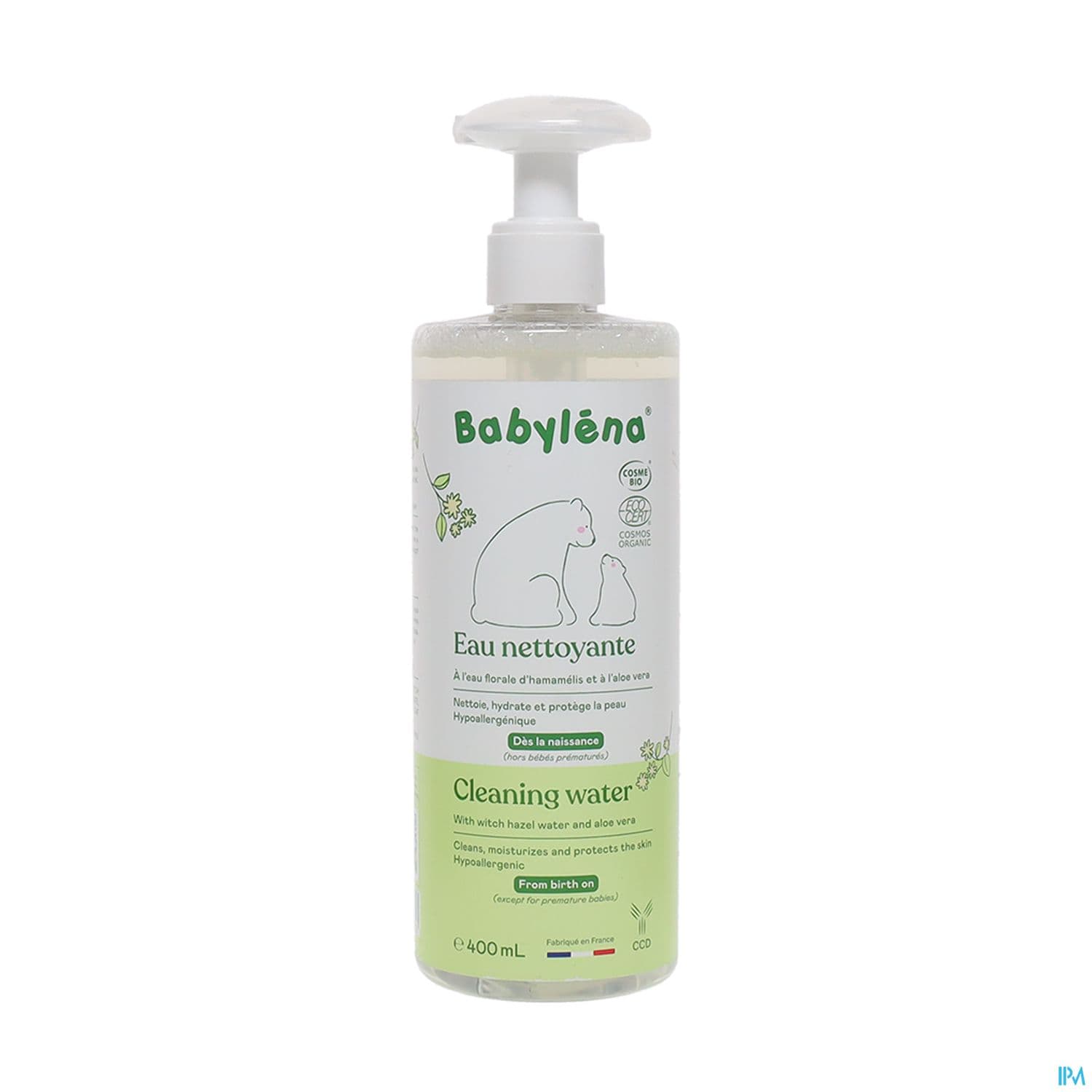 Babylena Eau Nettoyante Bio 400ml — Pharmacie Principale des Grésillons