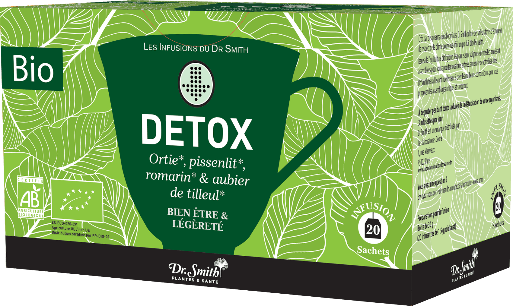 DR SMITH TIS BIO DETOX SACH 20 — Pharmacie Ammar