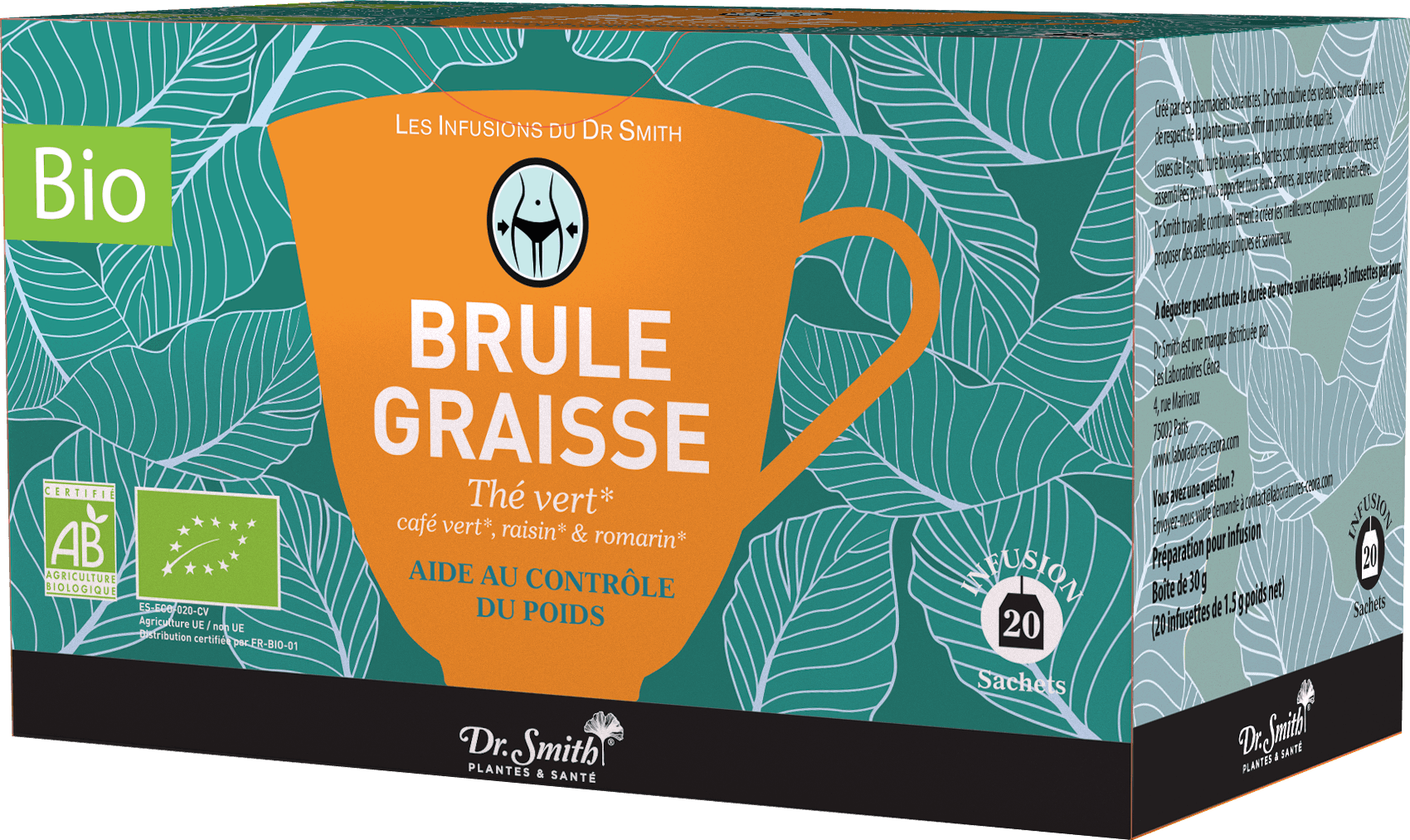 DR SMITH TIS BIO BRULE GRA SACH 20 — Pharmacie Ammar