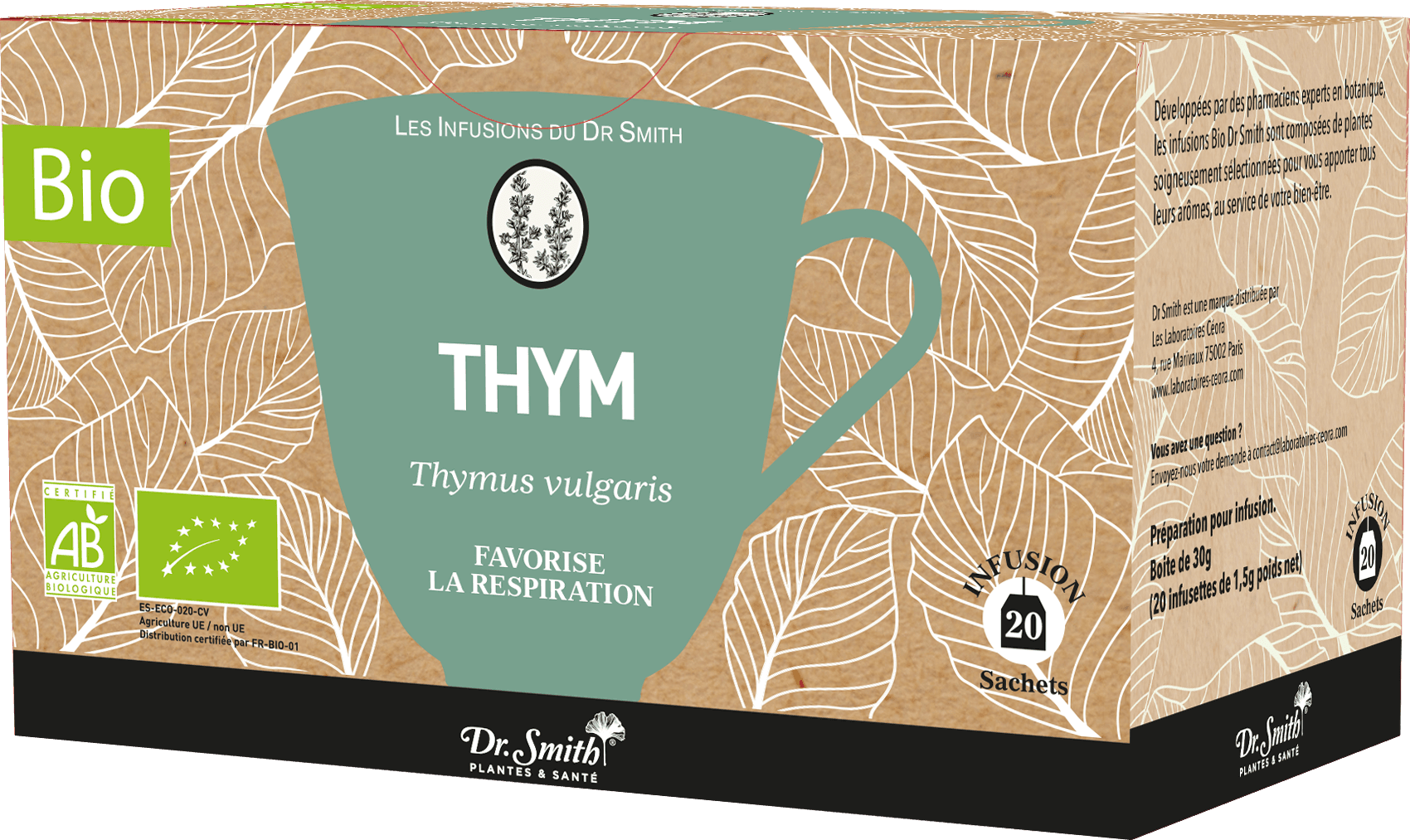 DR SMITH TIS BIO THYM SACH 20 — Pharmacie Ammar