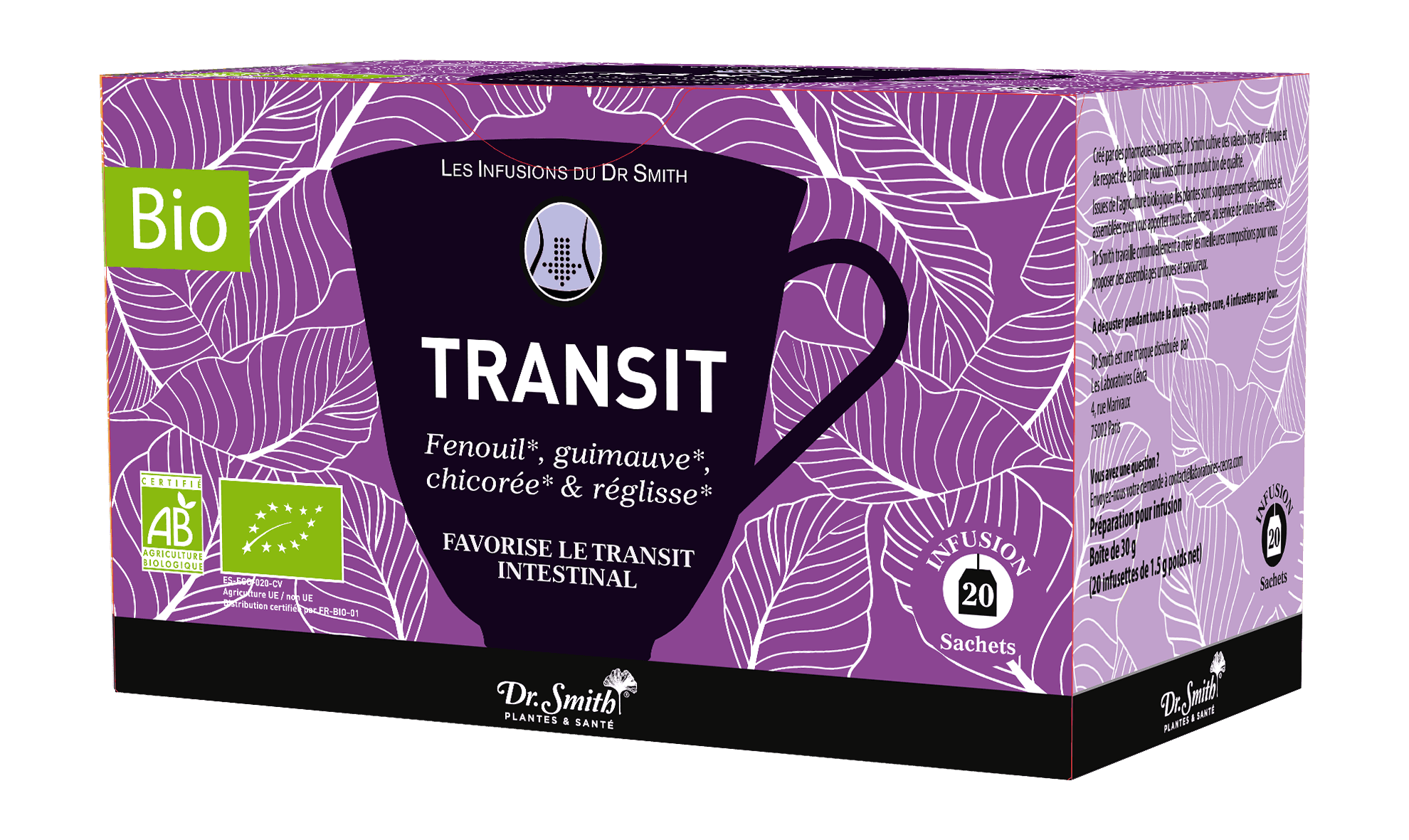 DR SMITH TIS BIO TRANSIT SACH 20 — Pharmacie Ammar