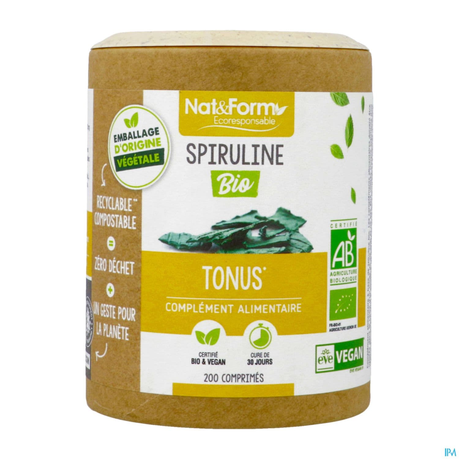 NAT&FORM ECO SPIRULINE BIO CPR200