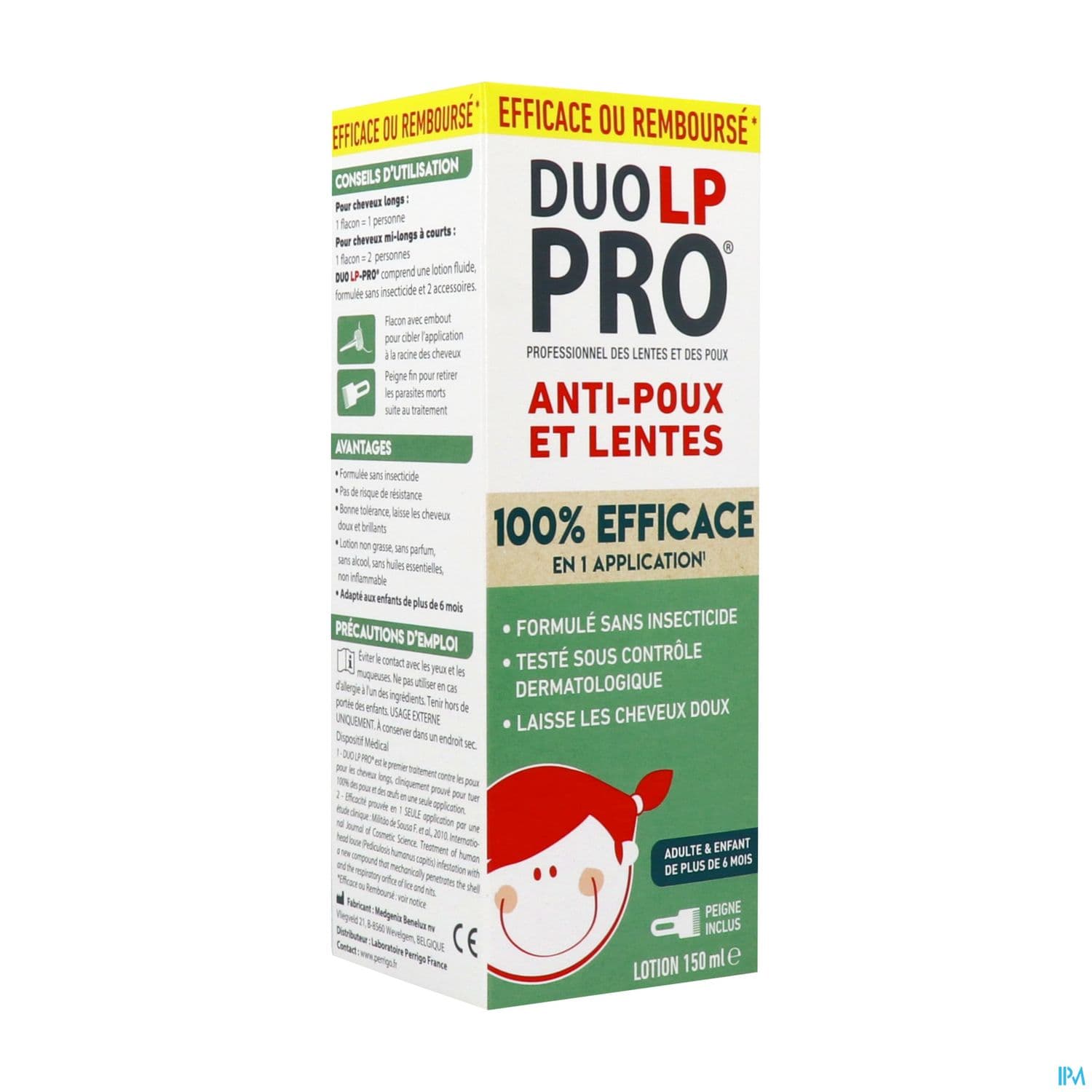 DUO LP-PRO LOTION A/POUX 150ML