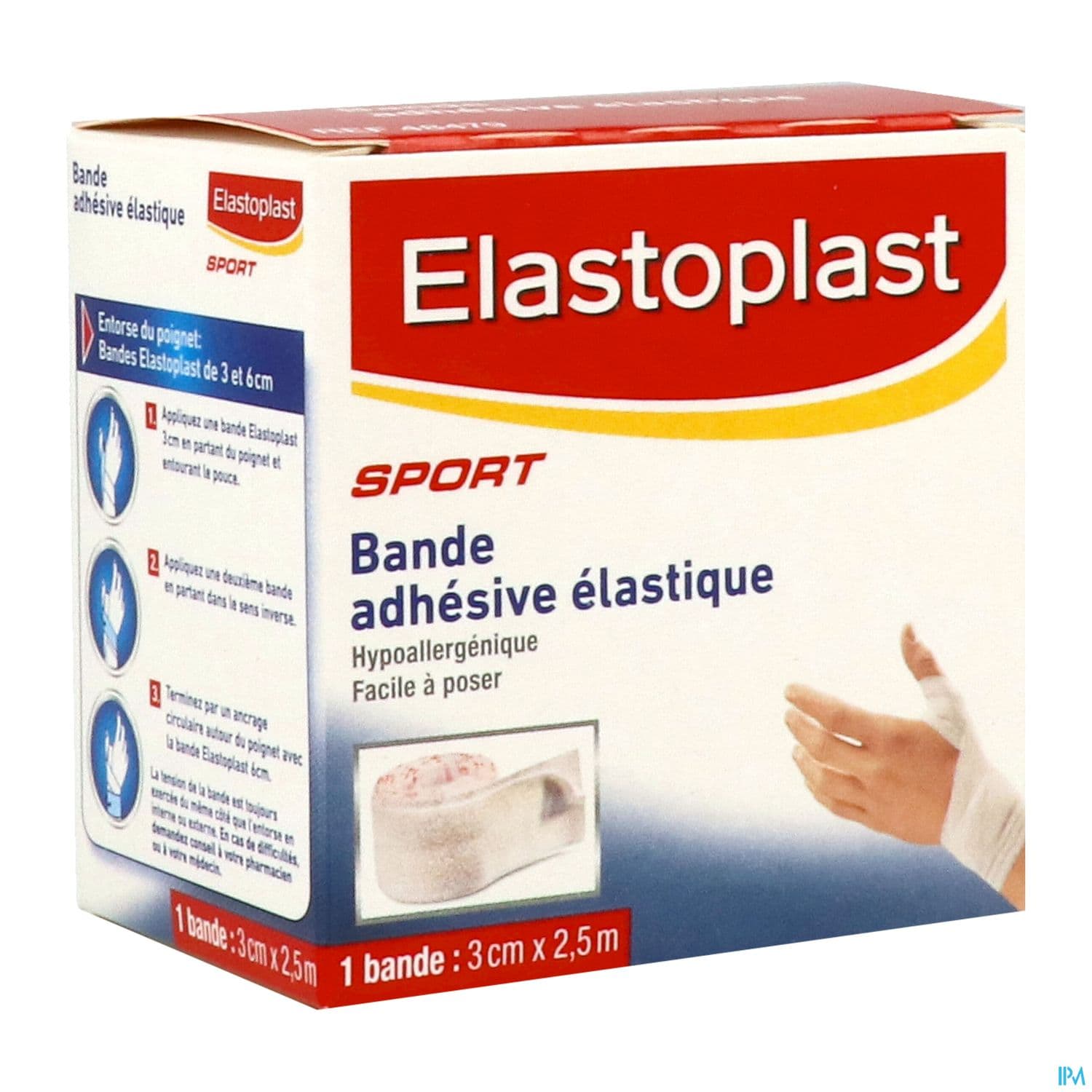 Elastoplast bandes bande adhésive élastique 3cm x 2.5m — Apothical Grande Pharmacie de Fleury