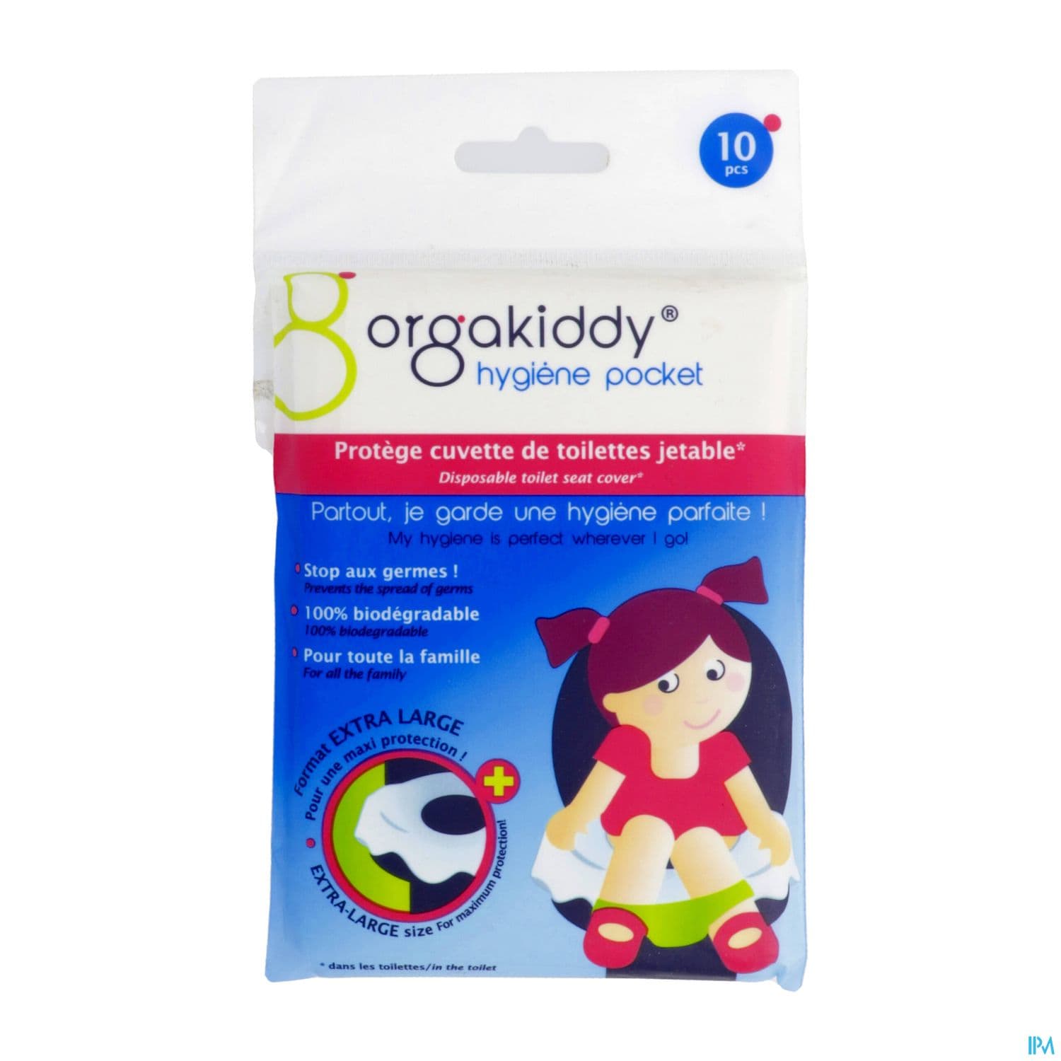 Orgakiddy Hygiene Pocket Protege Wc Format Xl X10