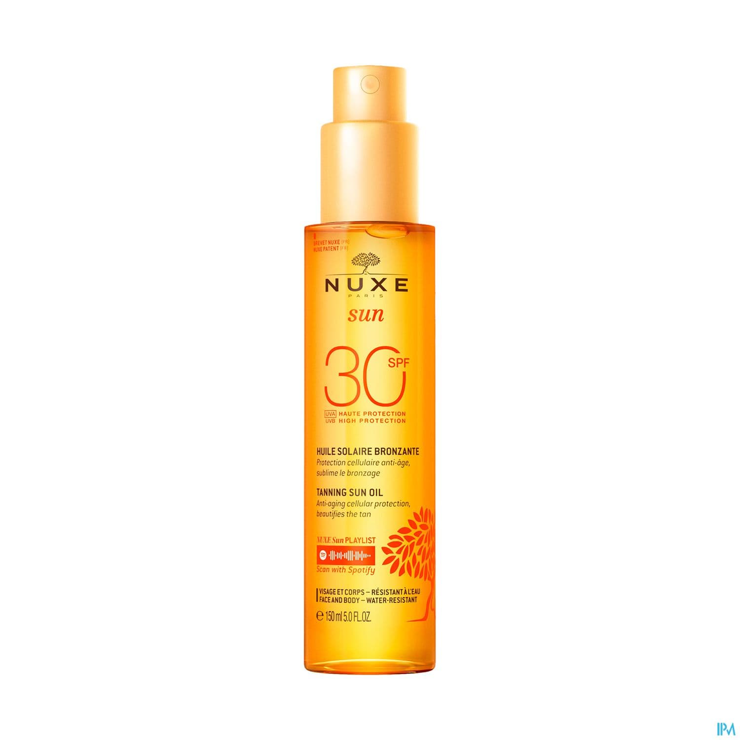 Nuxe Sun Huile Bronzante Visage Corps Ip30 150ml