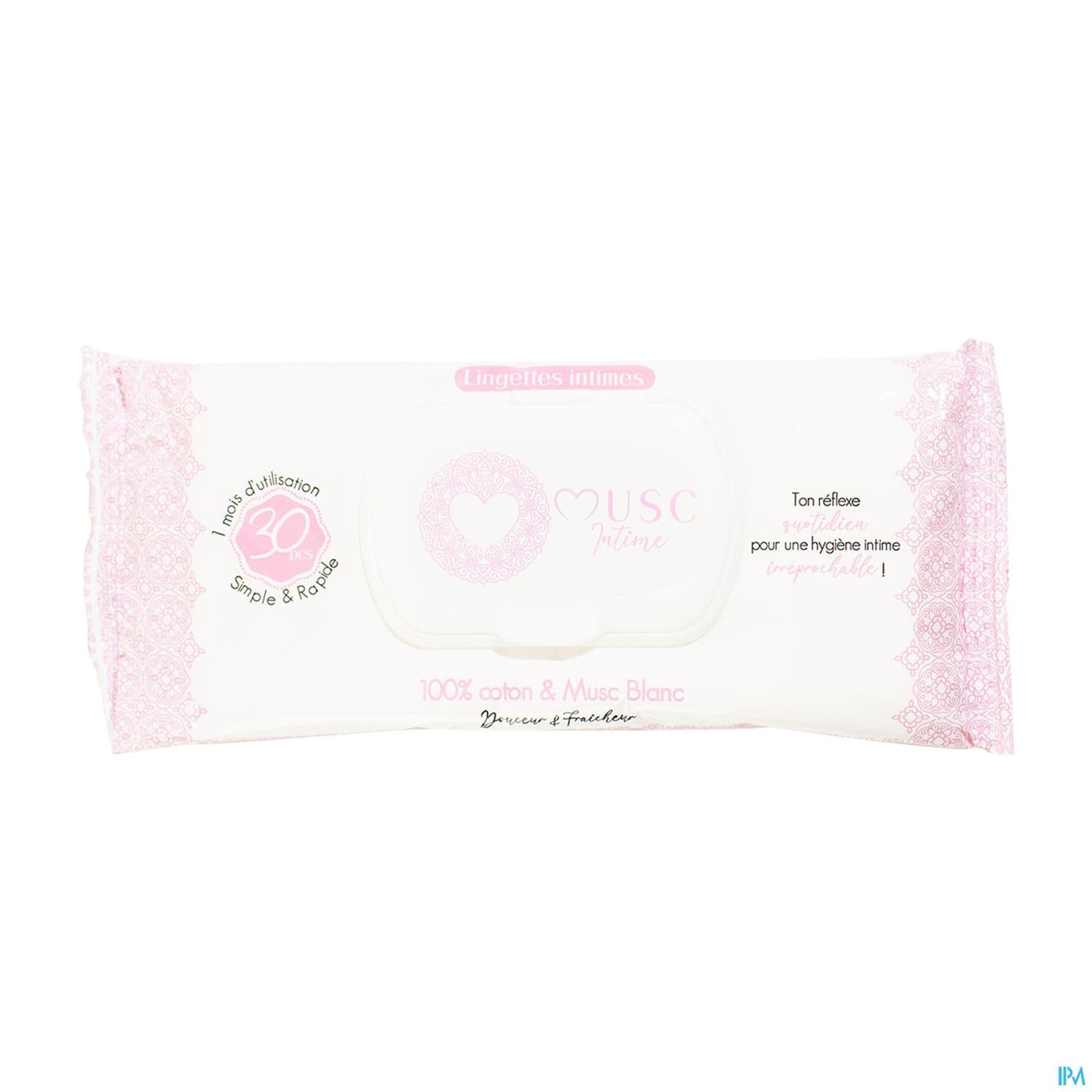 Musc Intime Lingette Intime Coton Musc Blanc 30