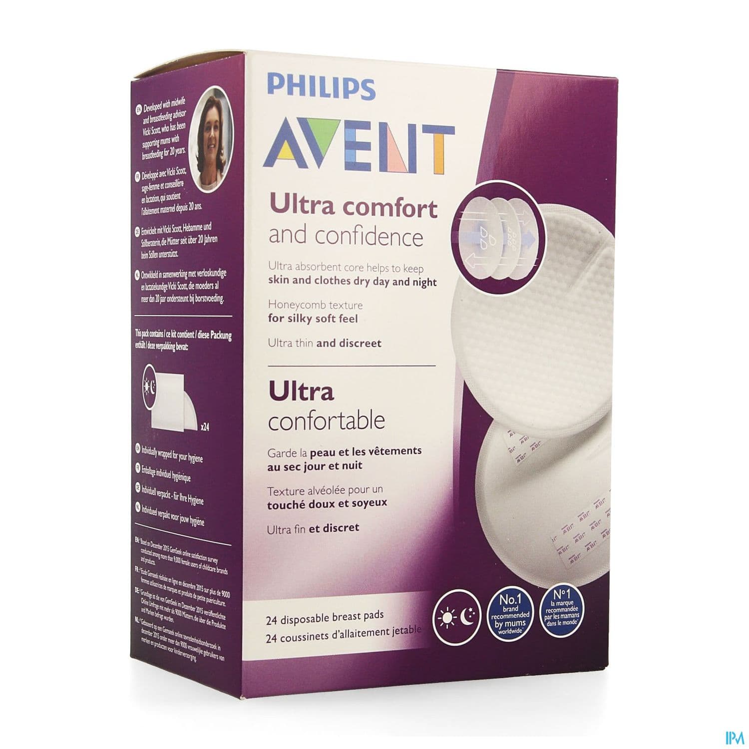 Philips Avent Coussinets Jour/nuit 24 Scf254/24