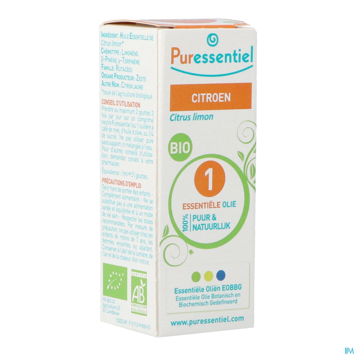 PURESSENTIEL HE BIO CITRON 10ML