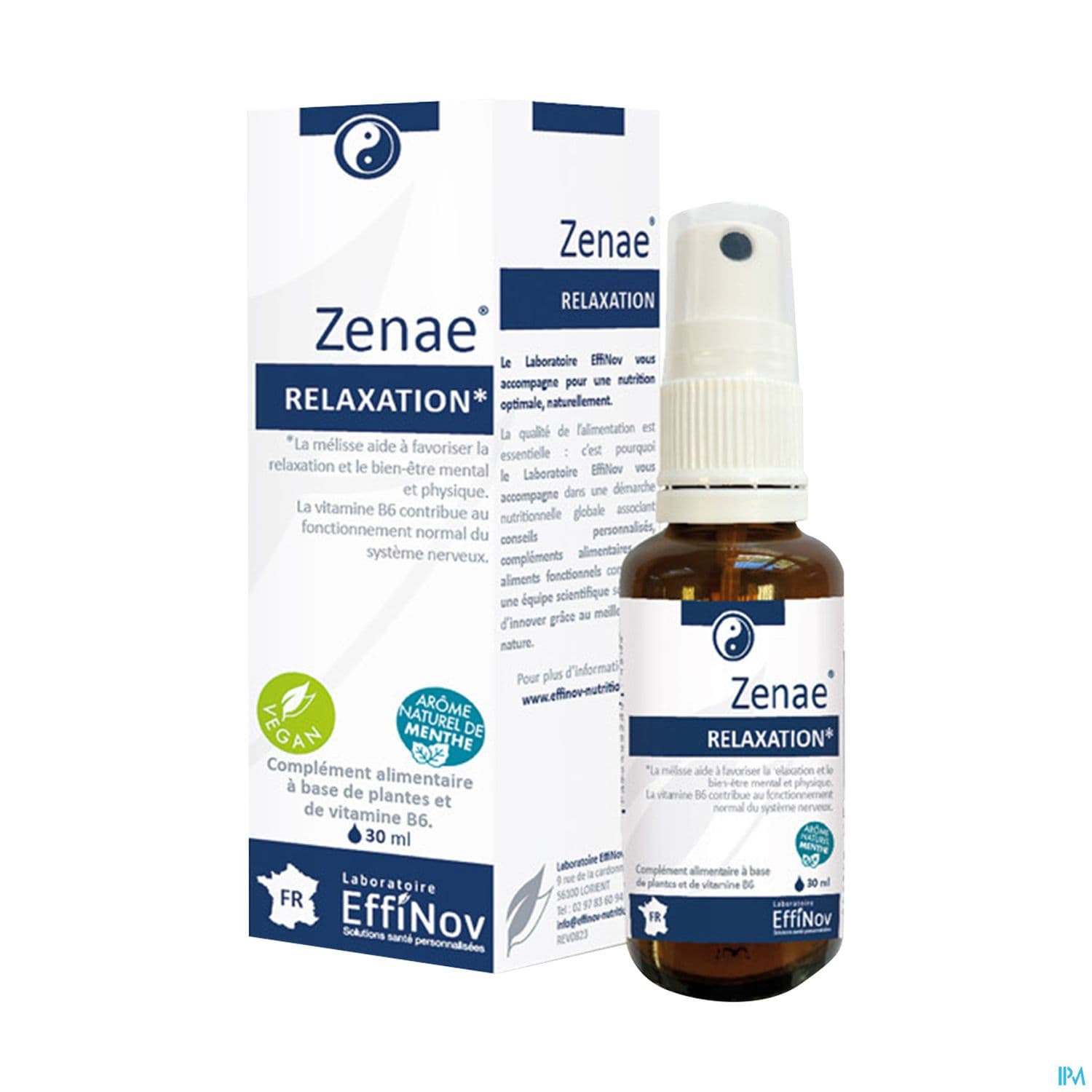 Effinov Equilibre Zenae Relaxation Spray 30ml — Pharmacie Villenave Rocade