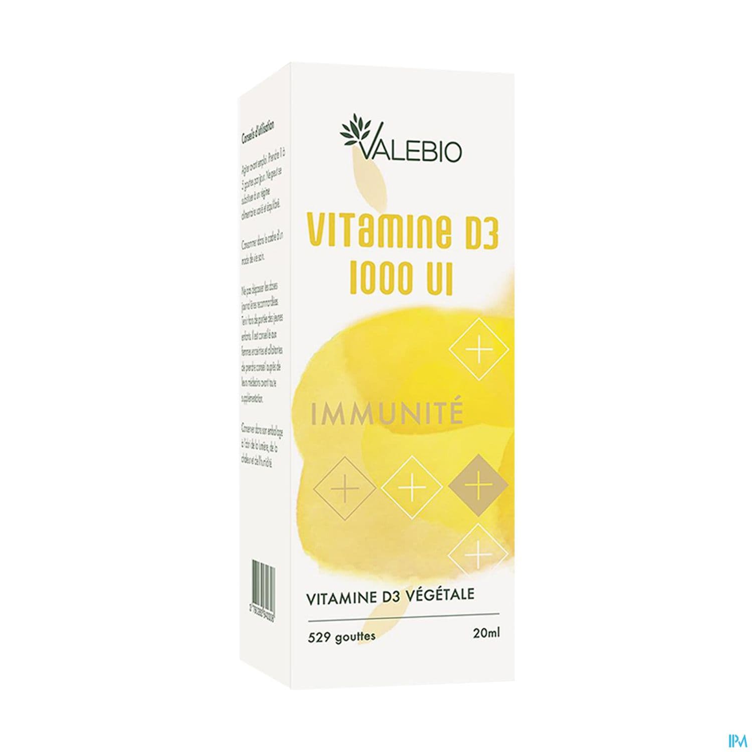 VALEBIO VIT D3 1000UI IMMUNIT 20ML — Grande Pharmacie de la Gare - Sartrouville