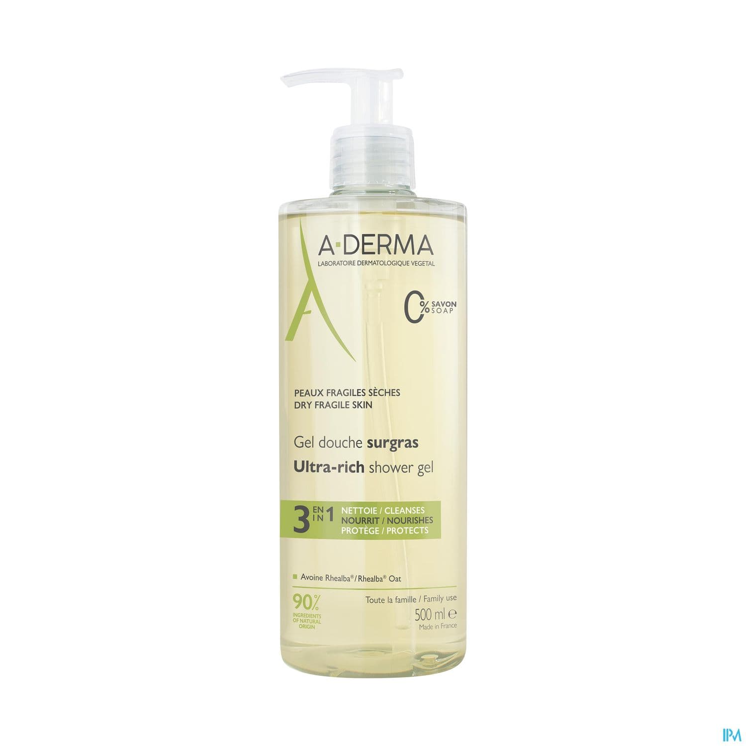 A-DERMA GEL DCH SURGRAS 500ML