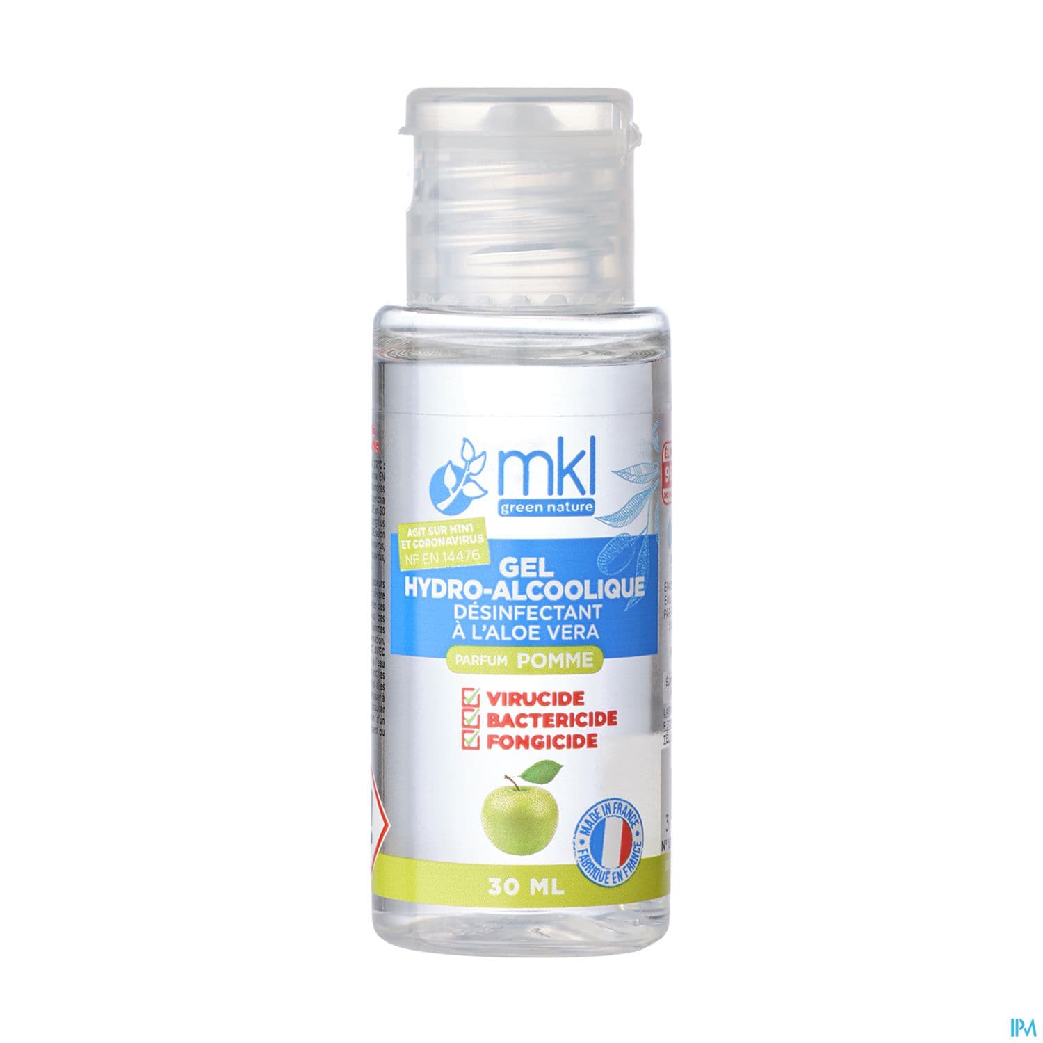 Mkl Green Nature Gel Hydroalcoolique Pomme 30ml